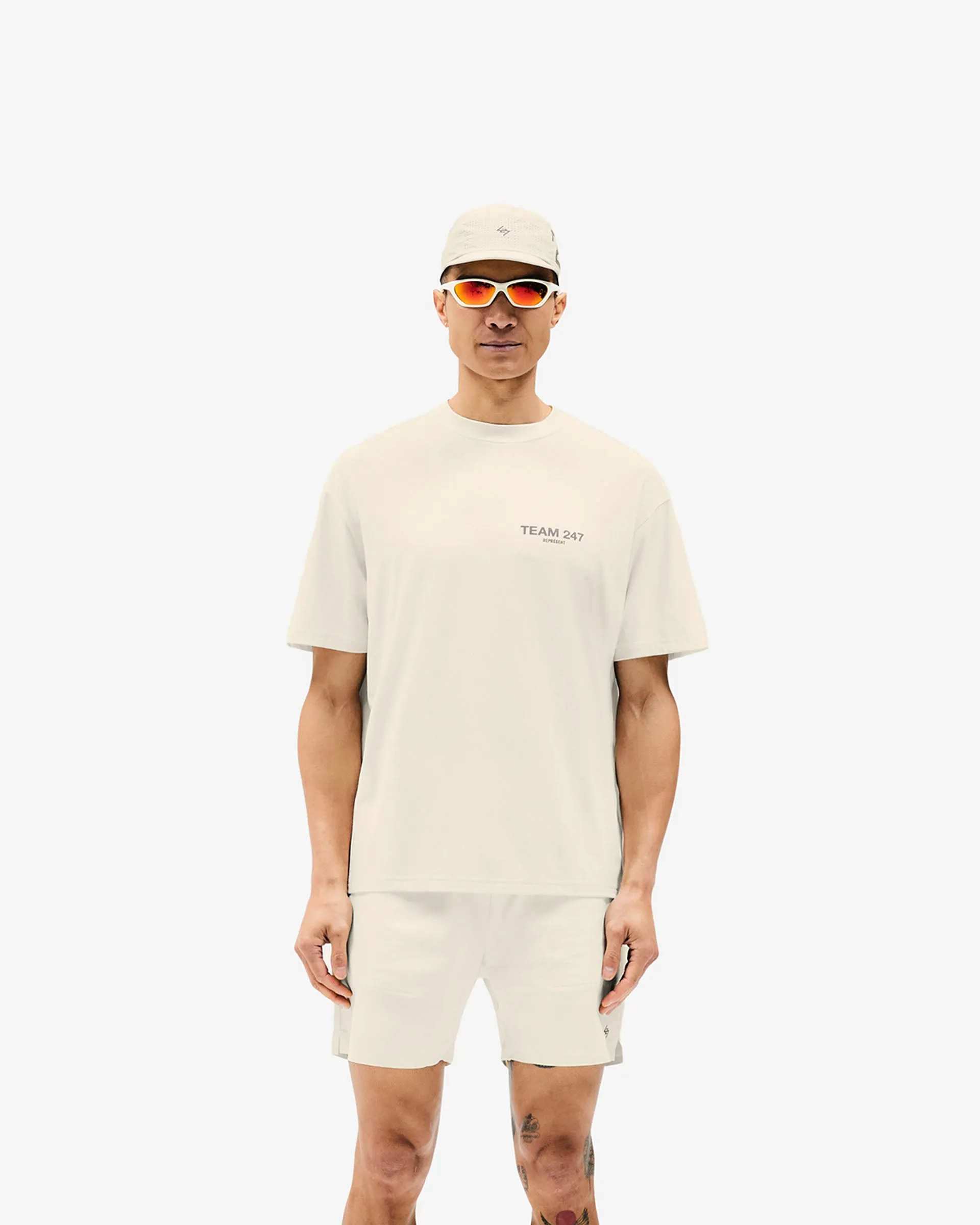 Team 247 Oversized T-Shirt - Cream sold by Represent product image thumbnail 3