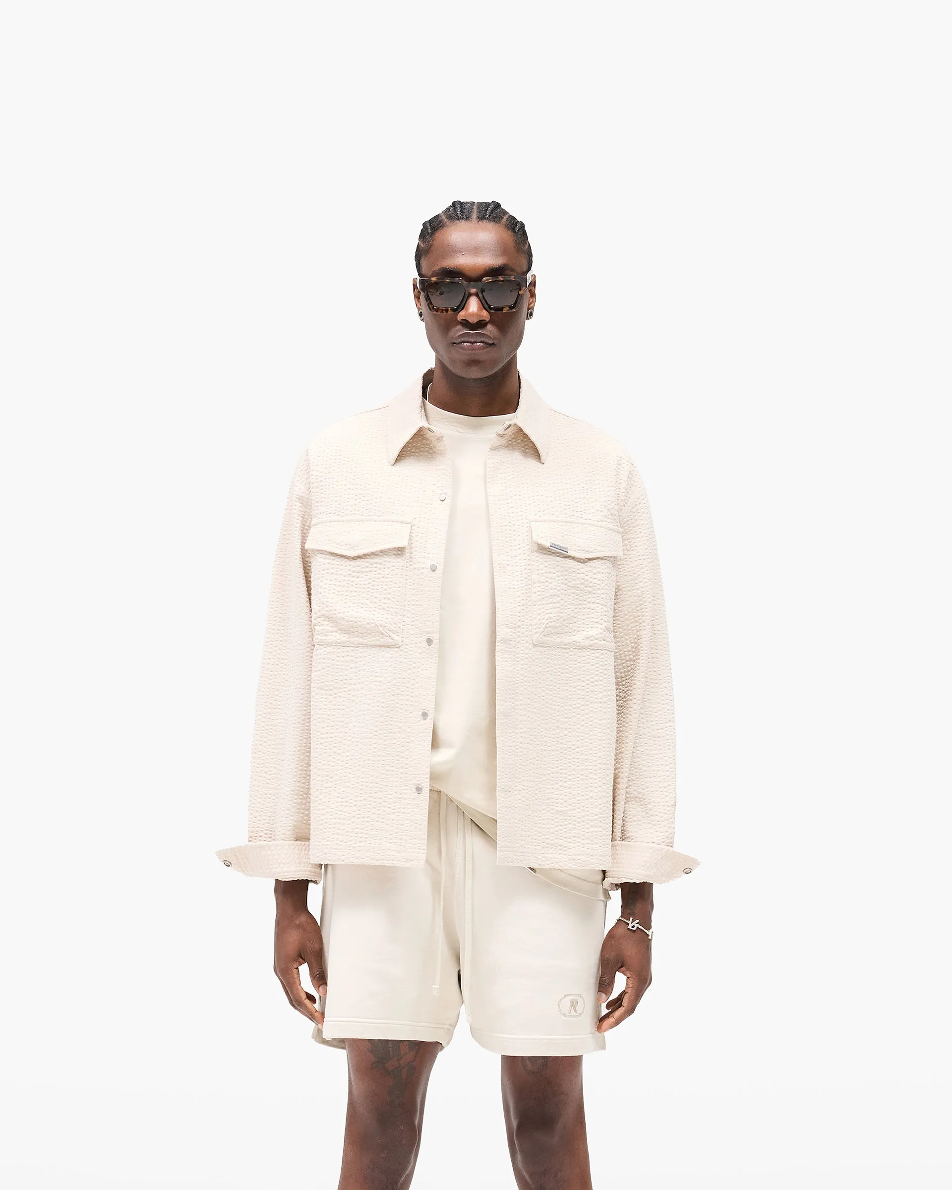 Textured Long Sleeve Shirt - Champagne sold by Represent product image thumbnail 3