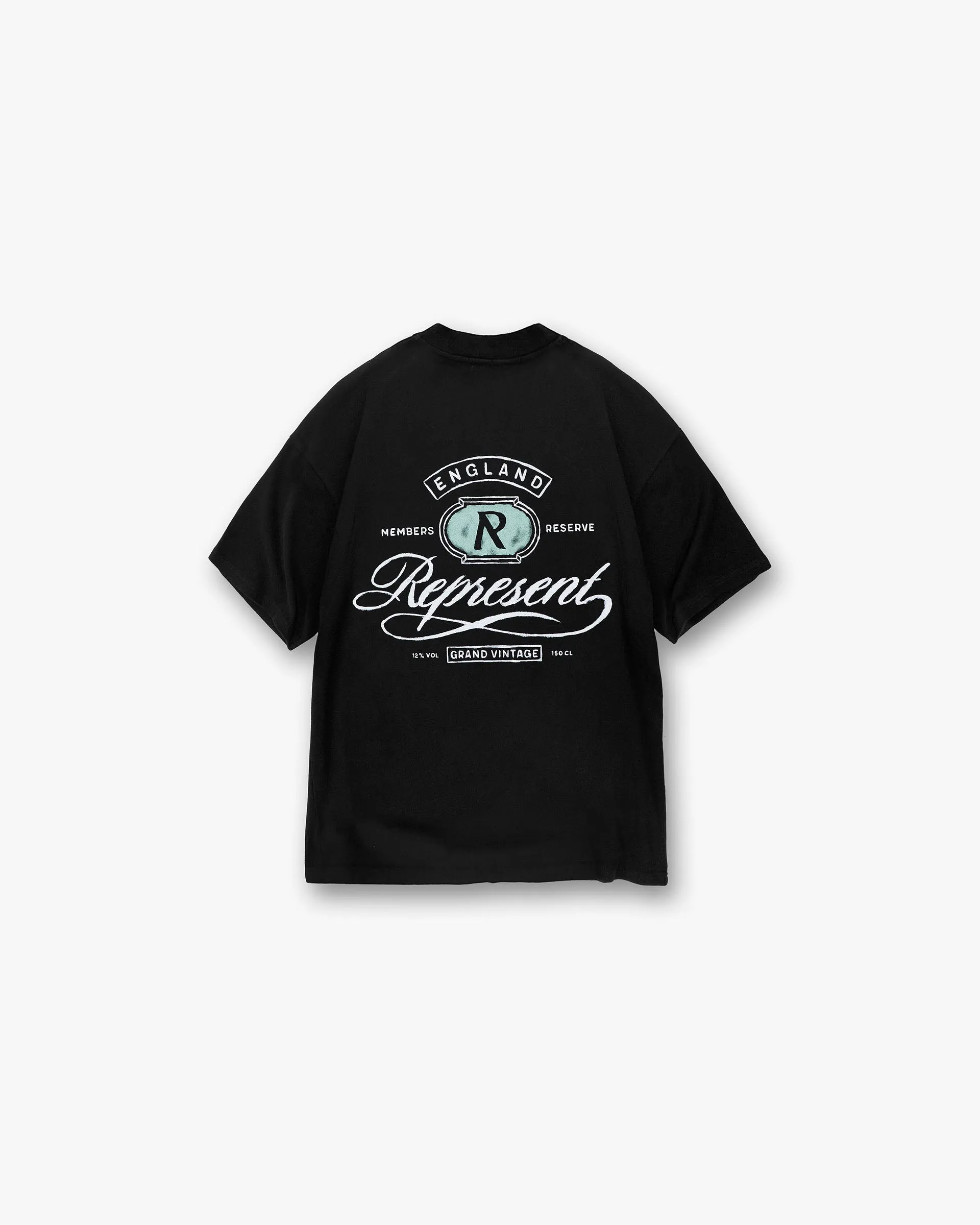 Grand Vintage Hand Drawn T-Shirt - Jet Black sold by Represent product image thumbnail 2