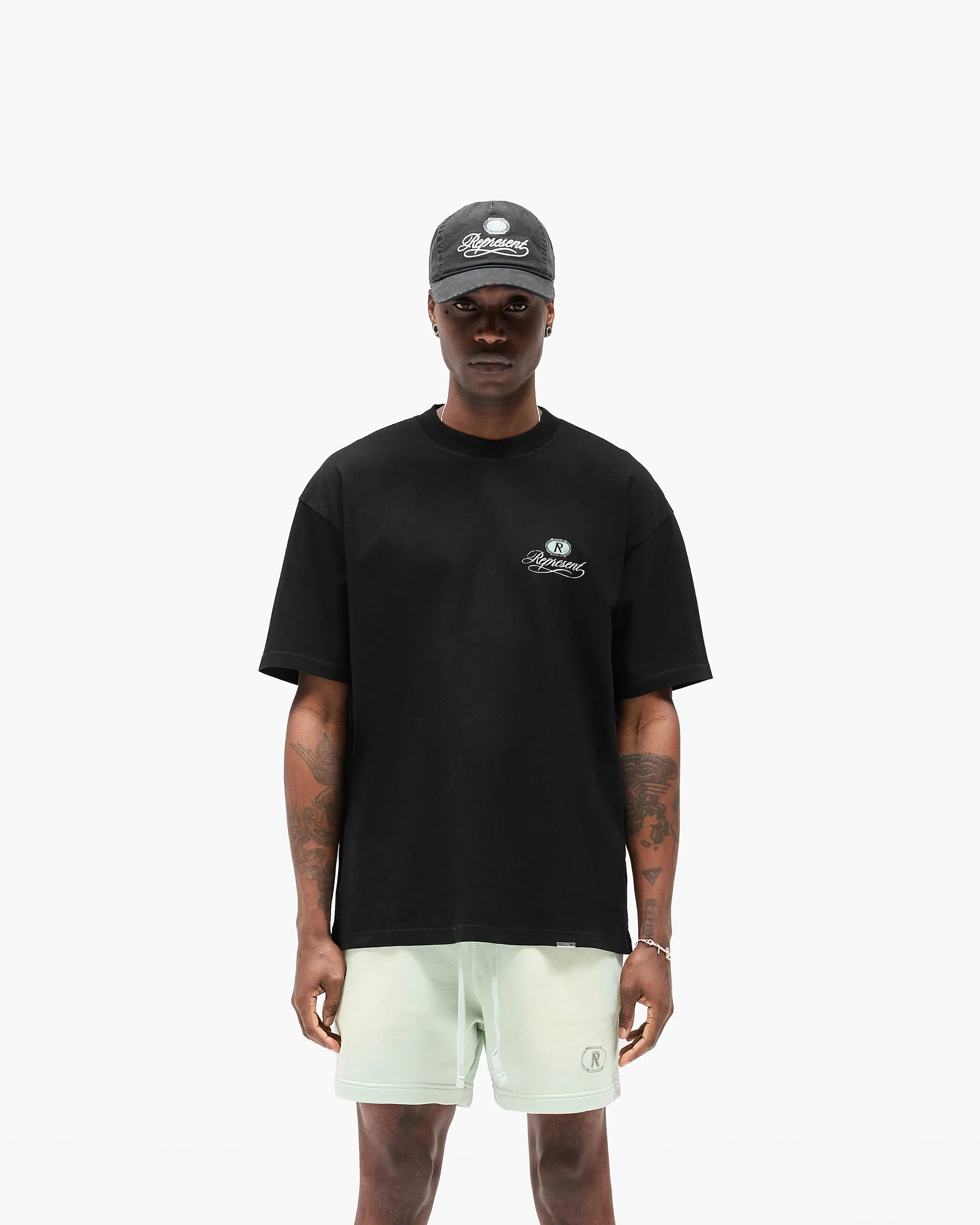 Grand Vintage Hand Drawn T-Shirt - Jet Black sold by Represent product image thumbnail 3