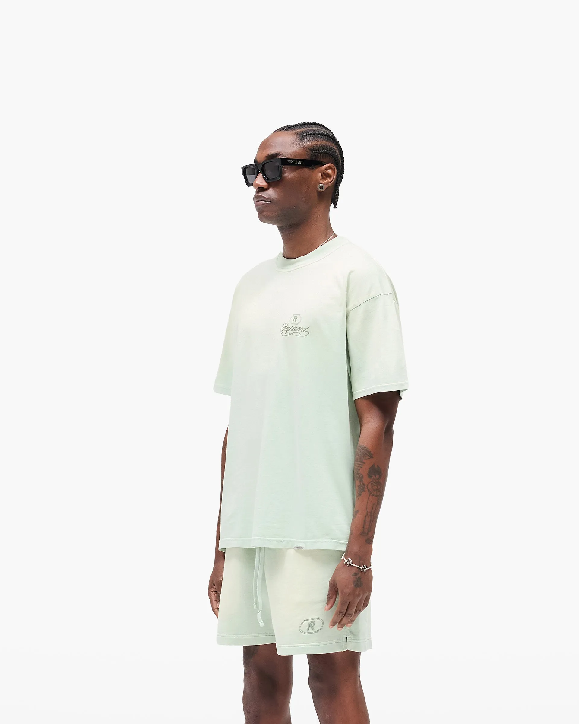 Grand Vintage T-Shirt - Washed Sage sold by Represent product image thumbnail 4