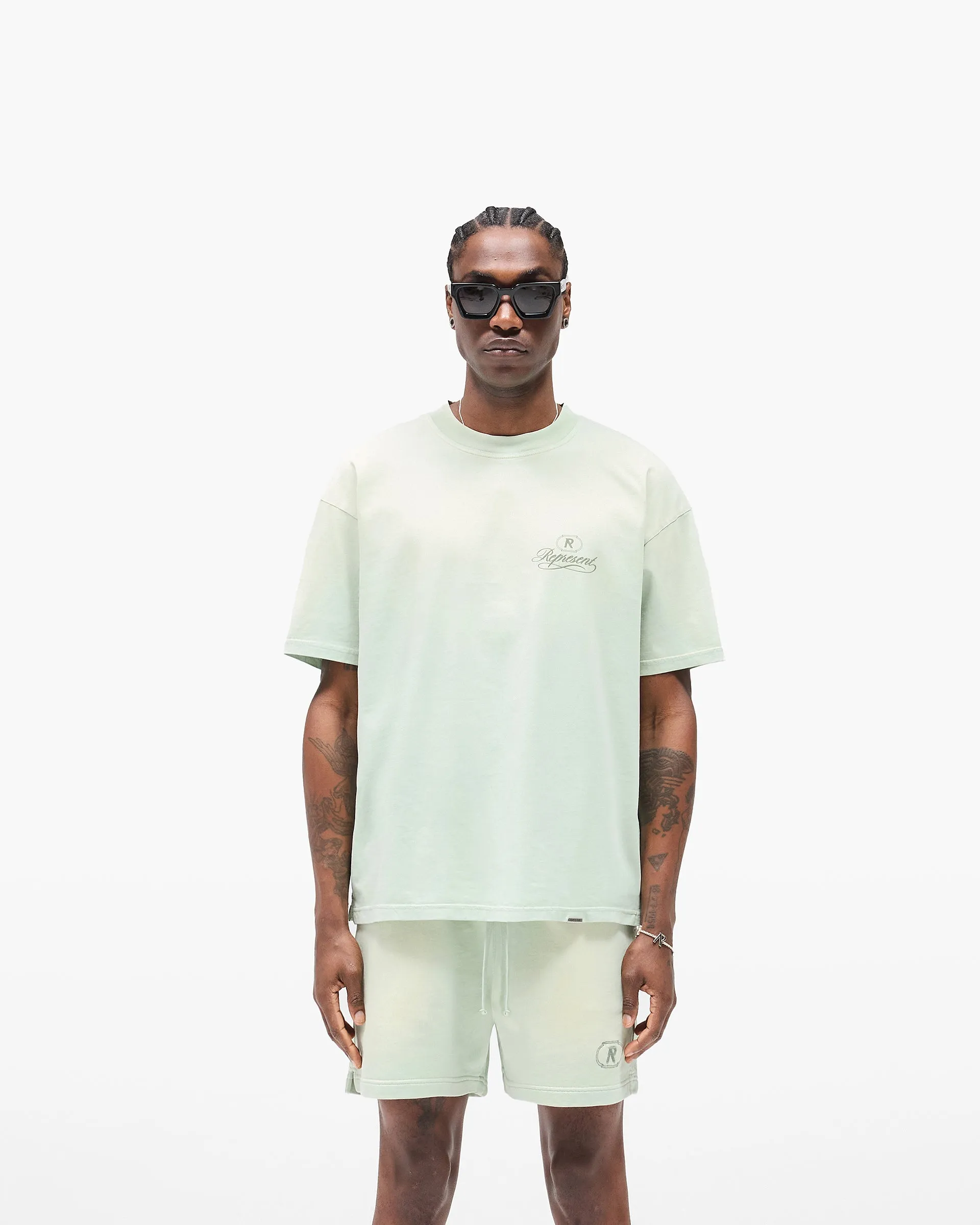 Grand Vintage T-Shirt - Washed Sage sold by Represent product image thumbnail 3