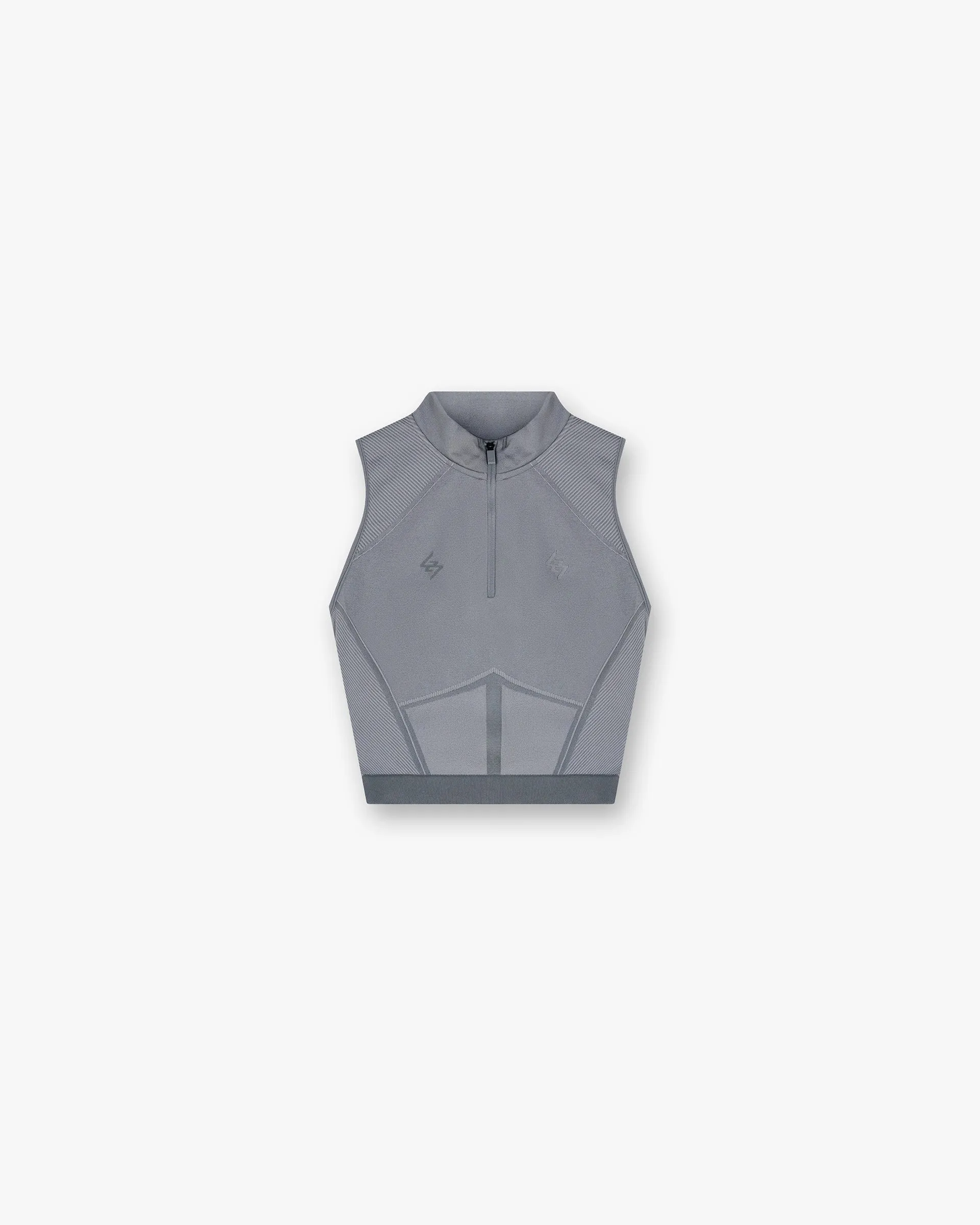 247 Hydro Seamless Quarter Zip Tank - Ice Grey sold by Represent
