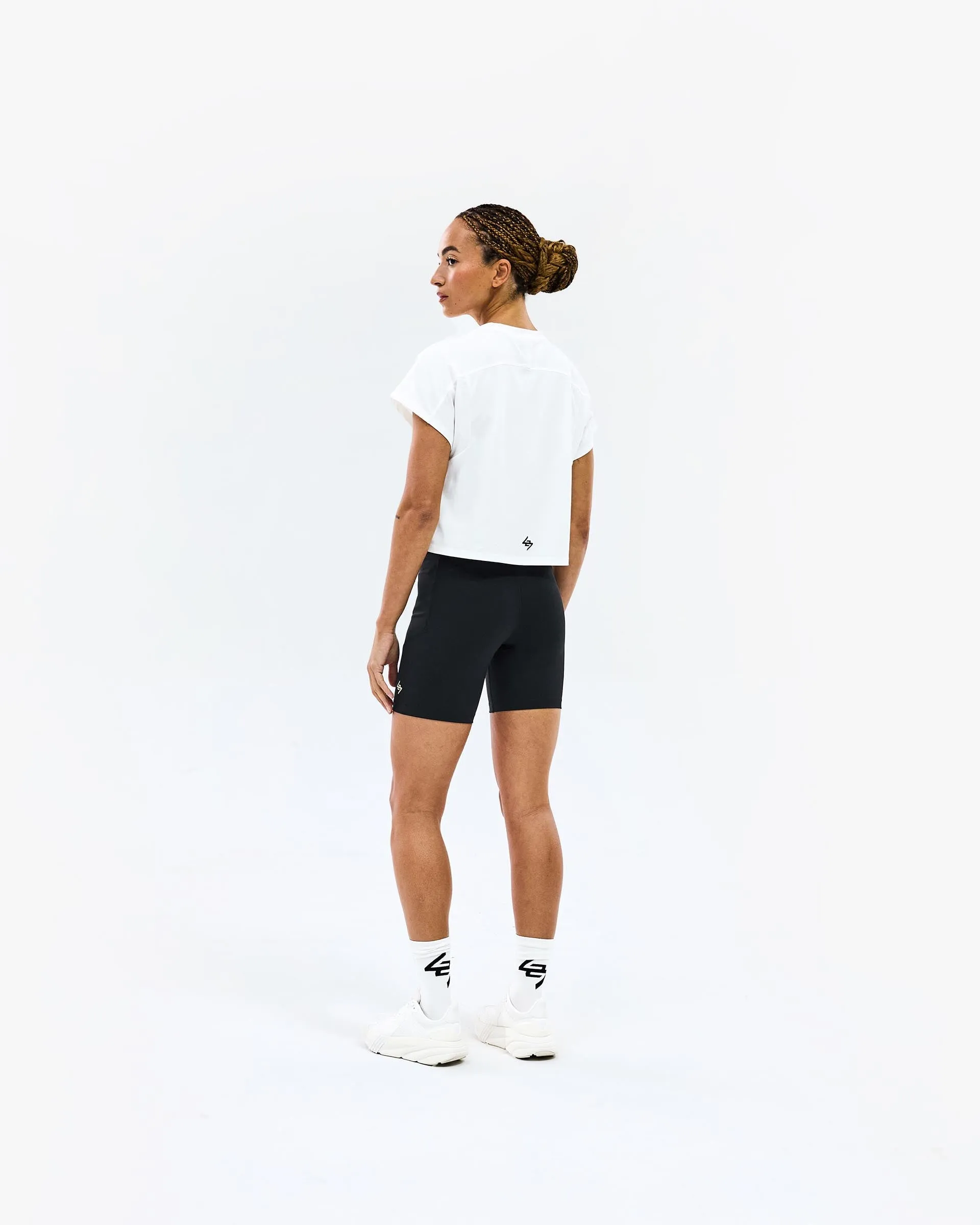247 Perforated Cropped Training T-Shirt - White sold by Represent product image thumbnail 4