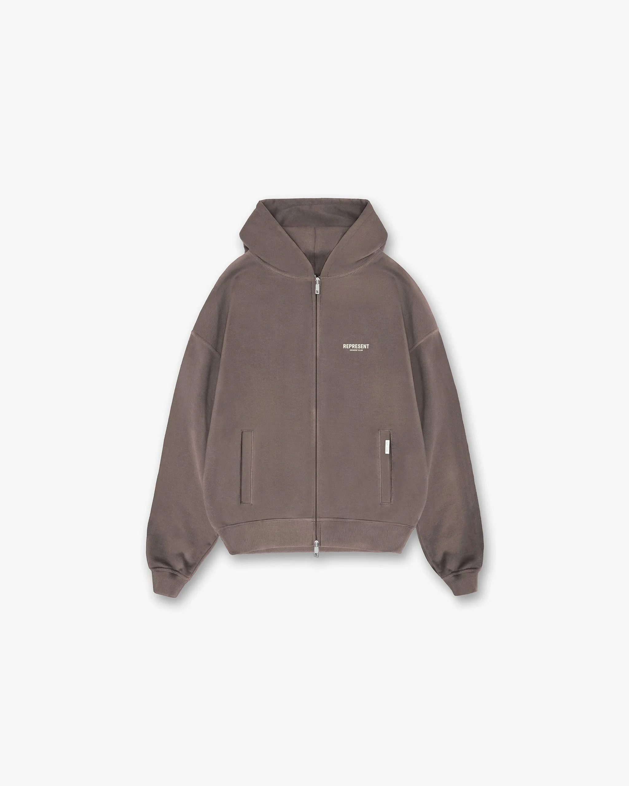 Represent Owners Club Zip Hoodie - Fog sold by Represent