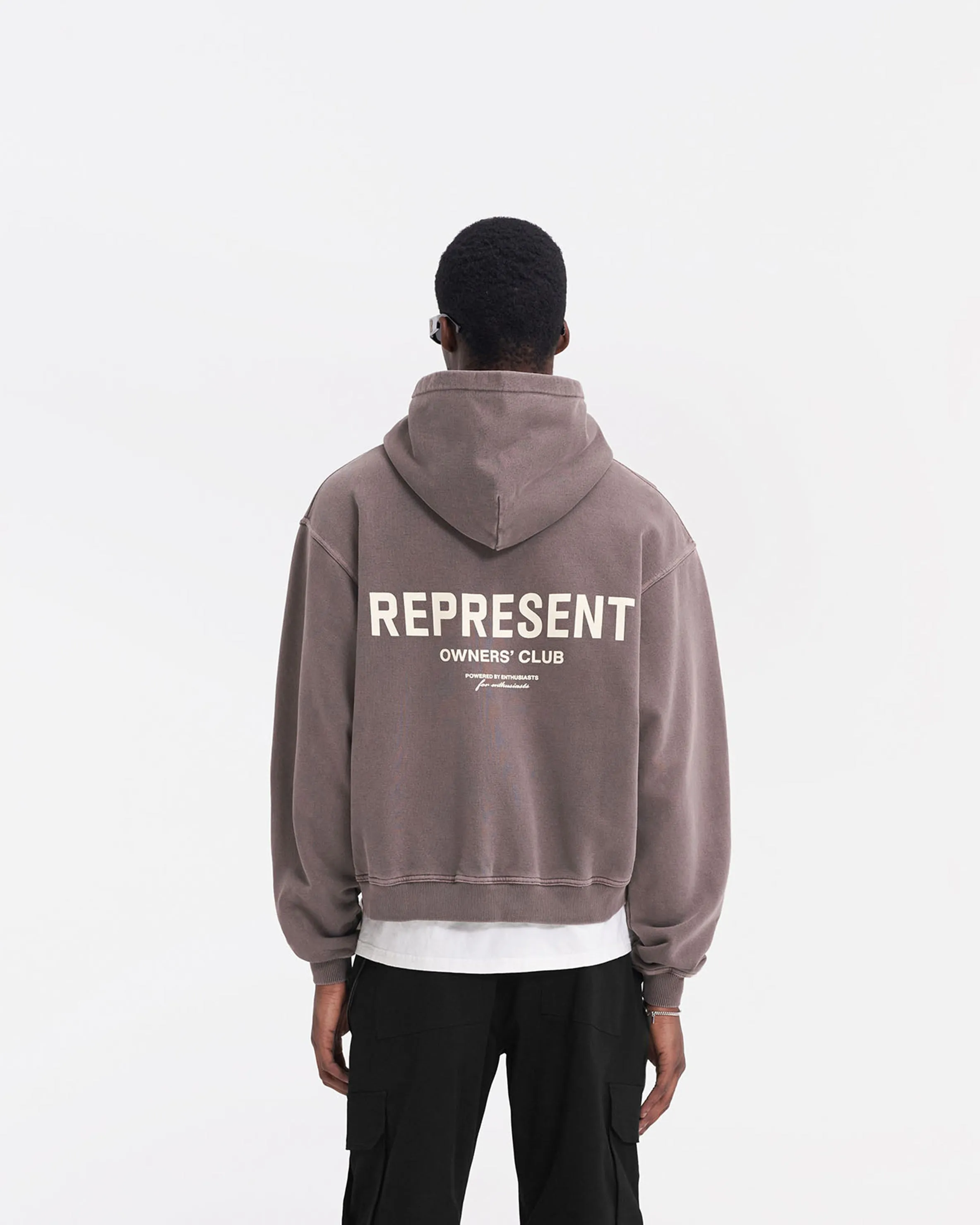 Represent Owners Club Zip Hoodie - Fog sold by Represent product image thumbnail 5