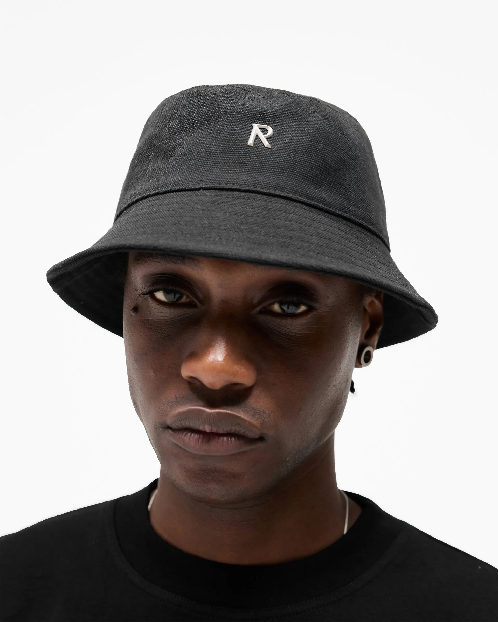 Initial Bucket Hat - Jet Black sold by Represent product image thumbnail 4