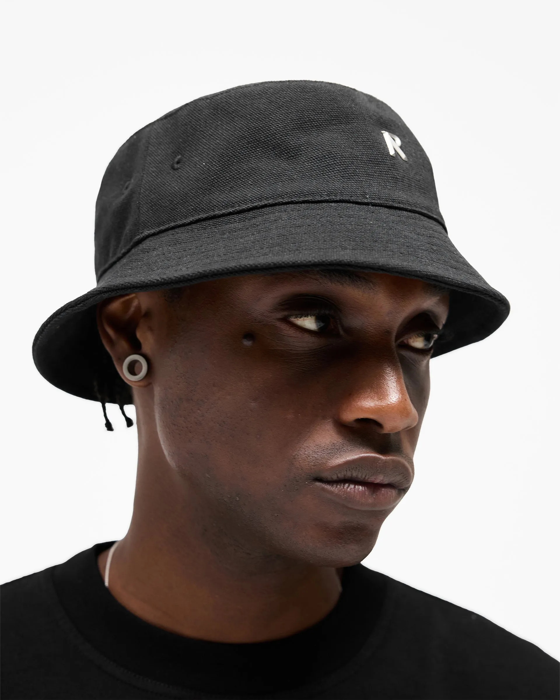Initial Bucket Hat - Jet Black sold by Represent product image thumbnail 3