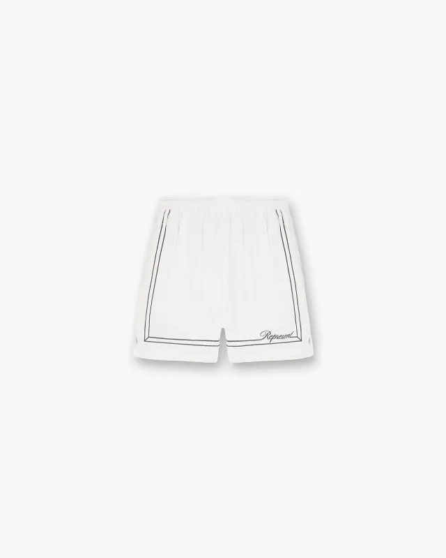 Border Short - Whisper White made by Represent