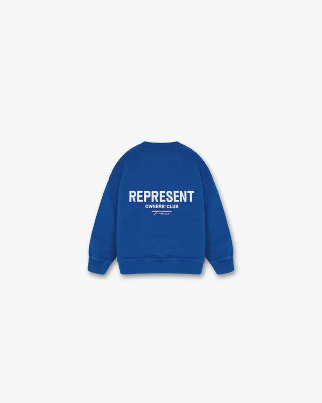 Represent Mini Owners Club Sweater - Cobalt sold by Represent