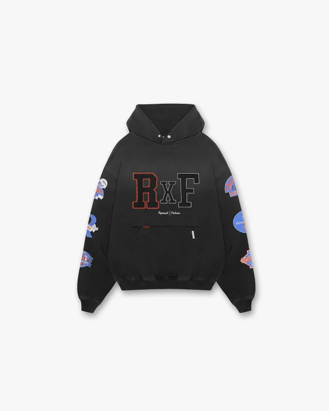 Represent X Feature Champions Hoodie - Stained Black sold by Represent