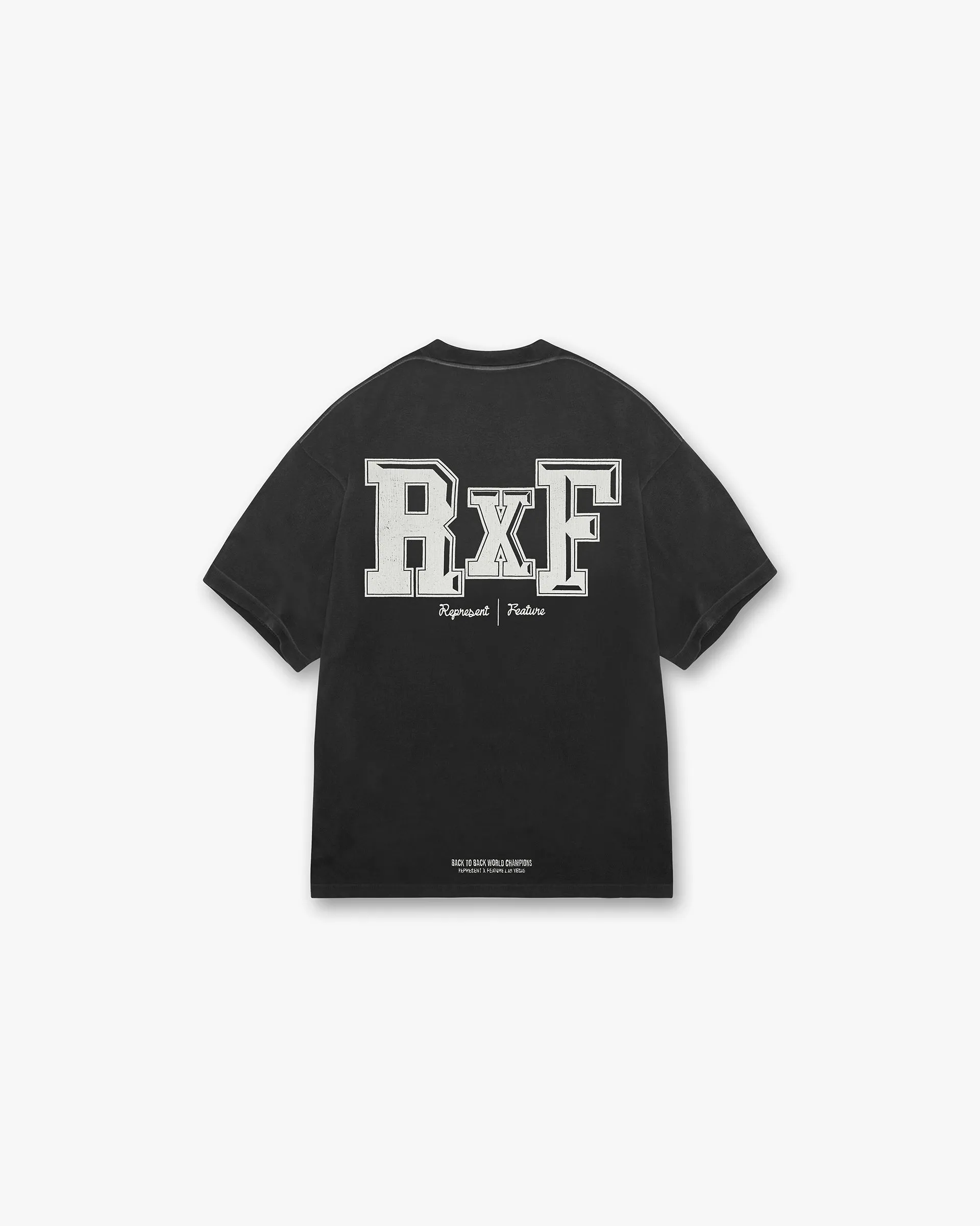 Represent X Feature Multi Logo T-Shirt - Stained Black sold by Represent product image thumbnail 2