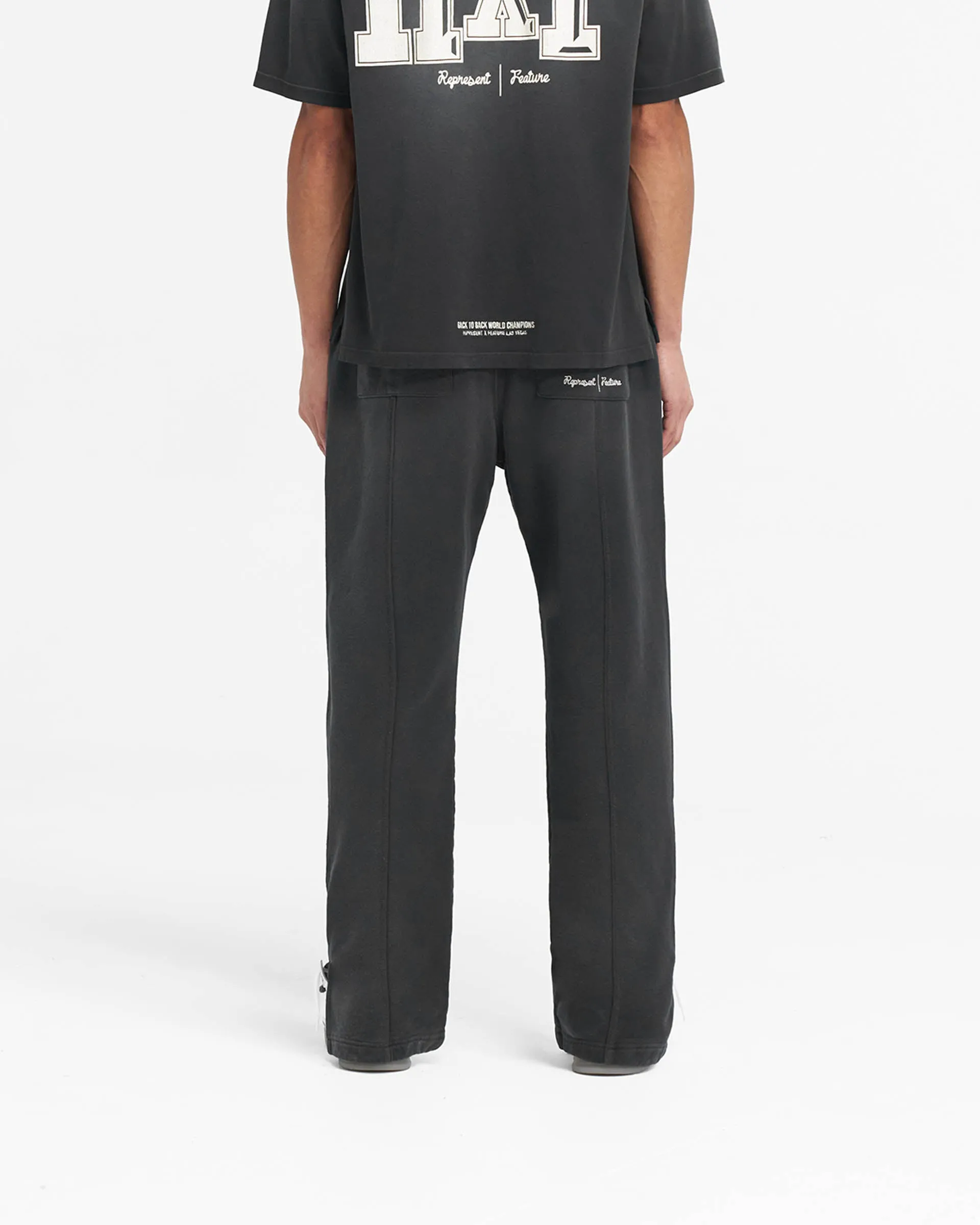Represent X Feature Step Hem Sweatpants - Stained Black sold by Represent product image thumbnail 5