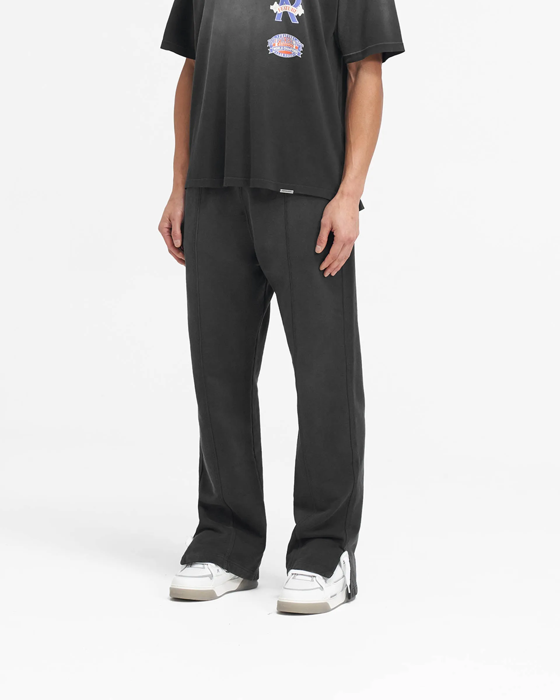Represent X Feature Step Hem Sweatpants - Stained Black sold by Represent product image thumbnail 4