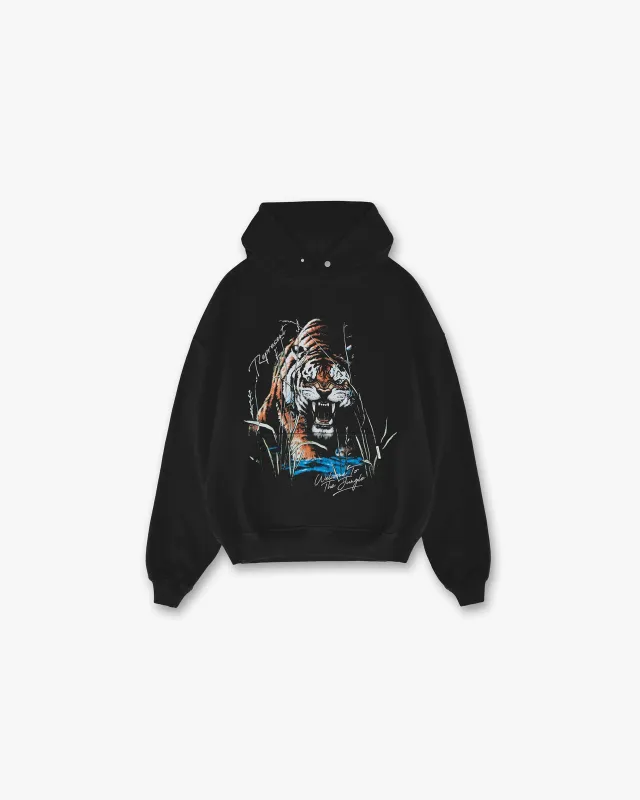 Welcome To The Jungle Hoodie - Off Black made by Represent