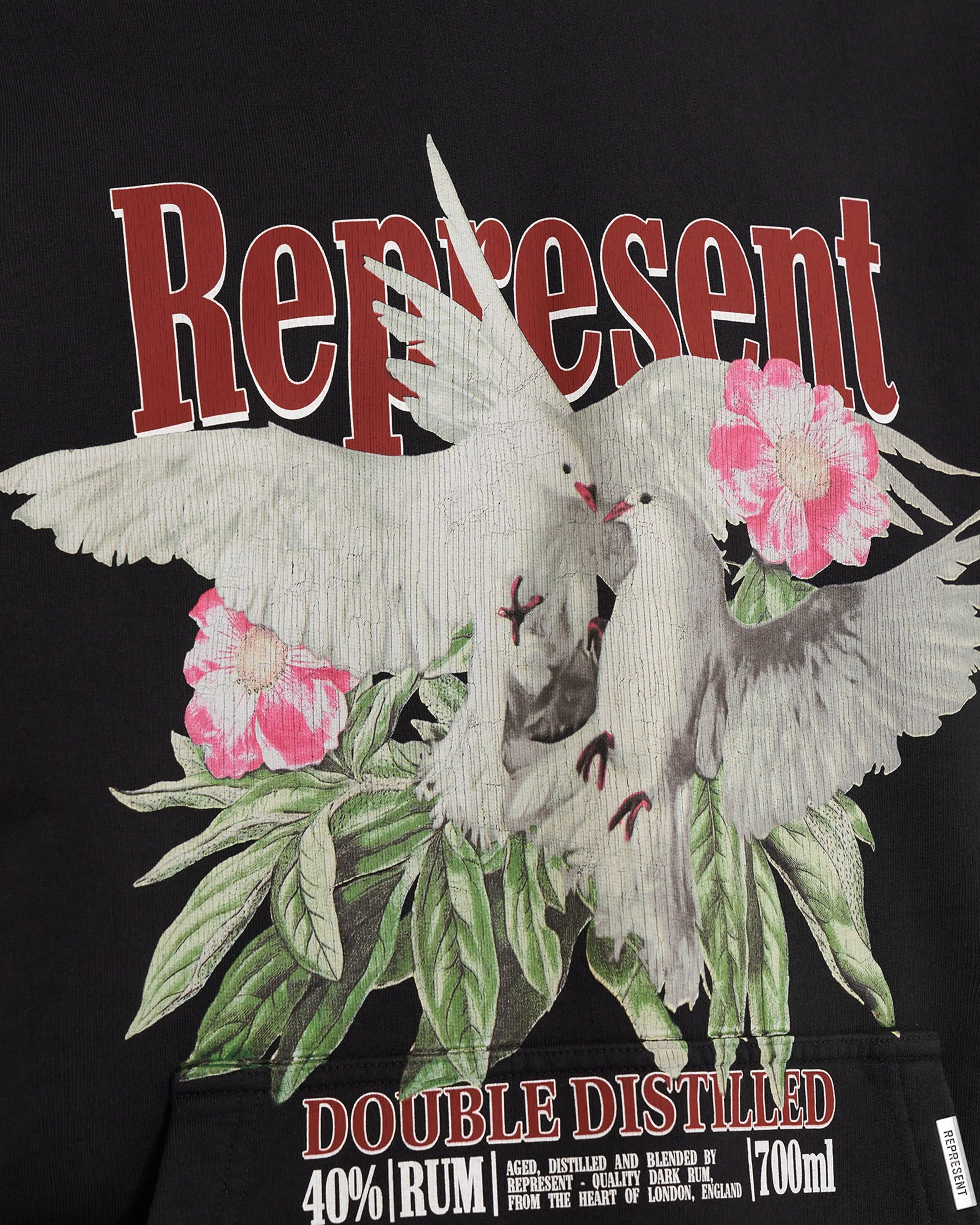 Double Distilled Hoodie - Off Black sold by Represent product image thumbnail 4