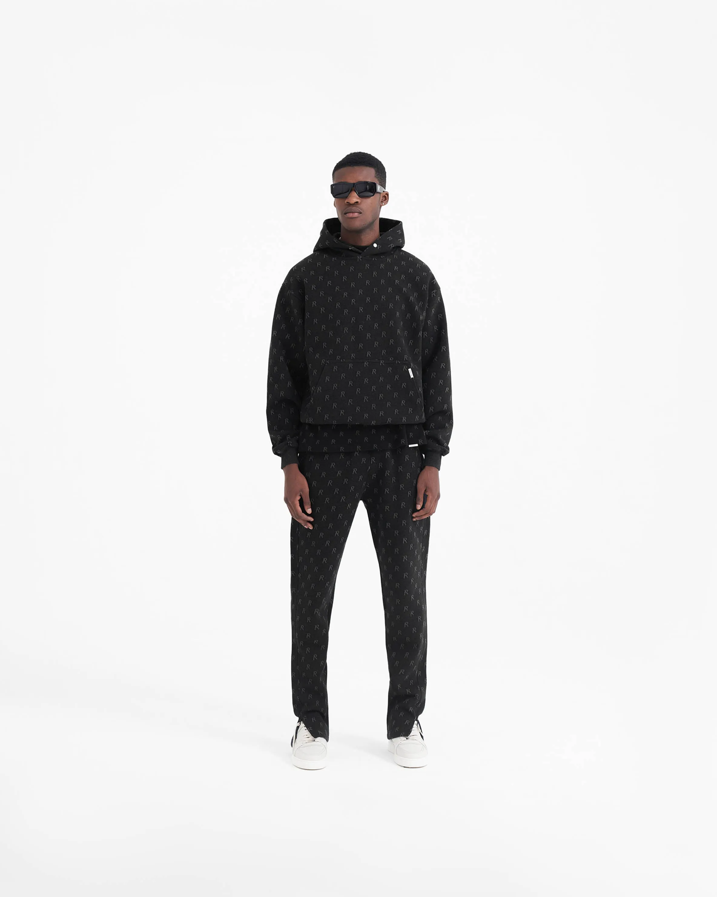 Intarsia Initial Hoodie - Off Black sold by Represent product image thumbnail 2