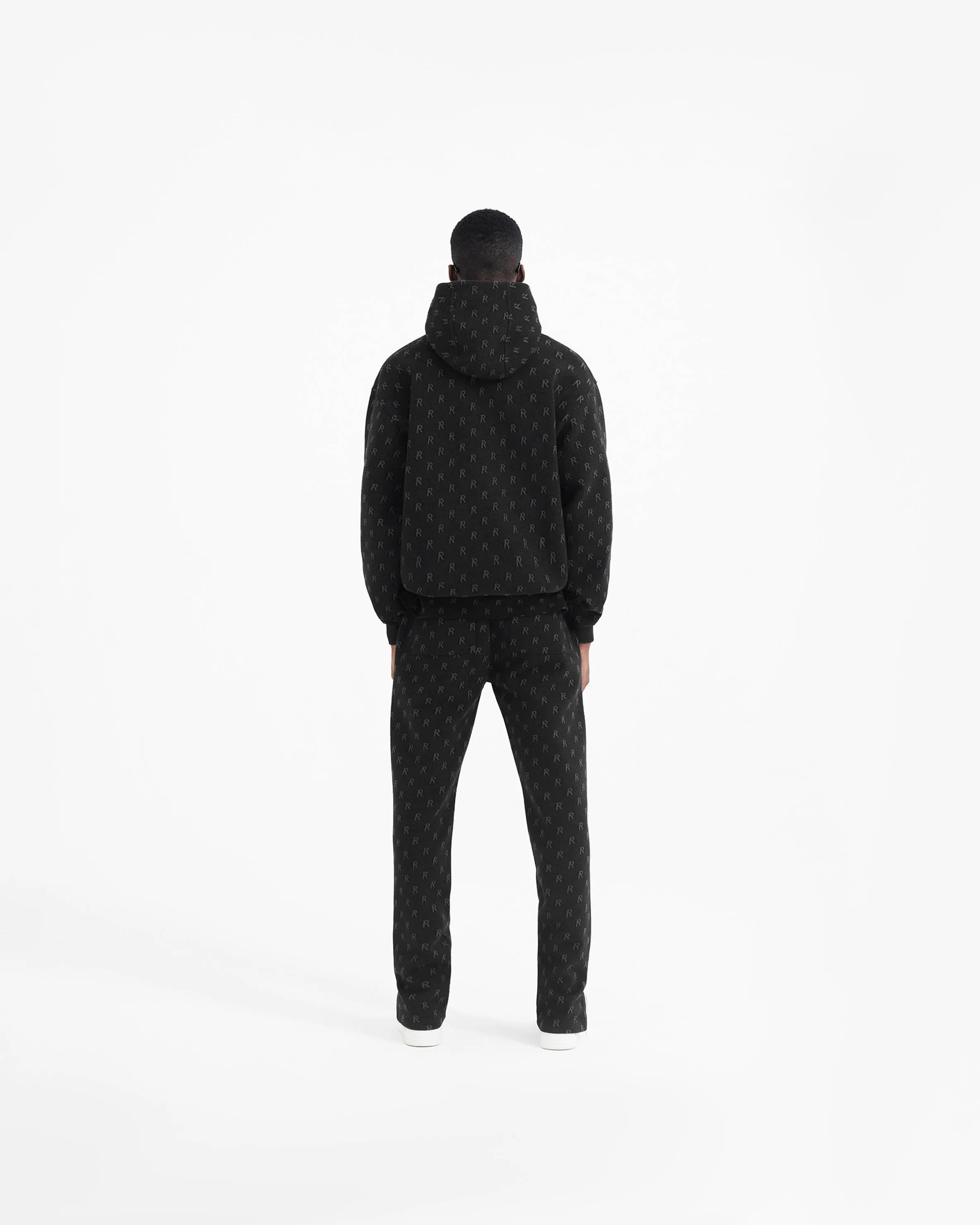 Intarsia Initial Hoodie - Off Black sold by Represent product image thumbnail 4