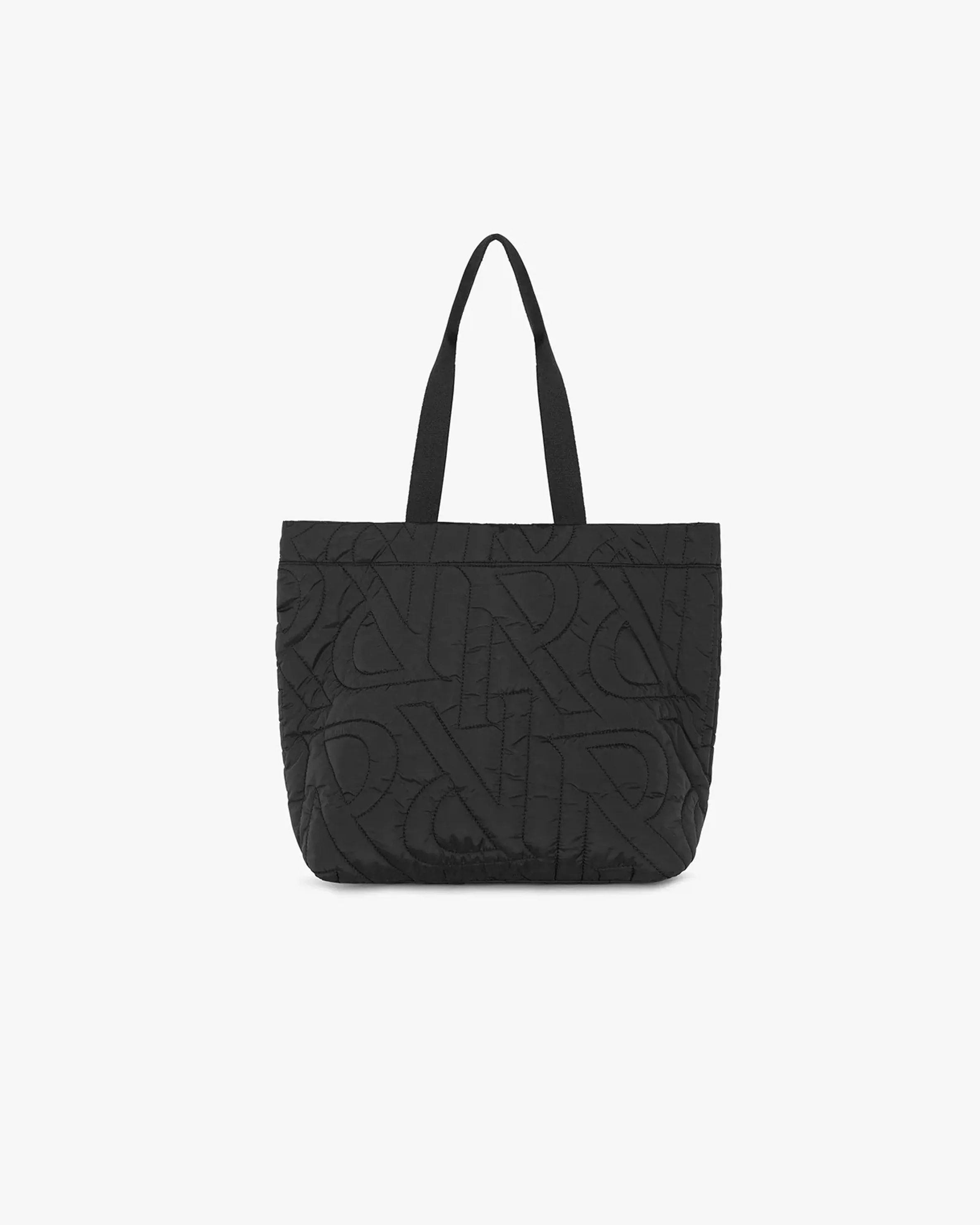 Initial Quilted Tote Bag - Black sold by Represent