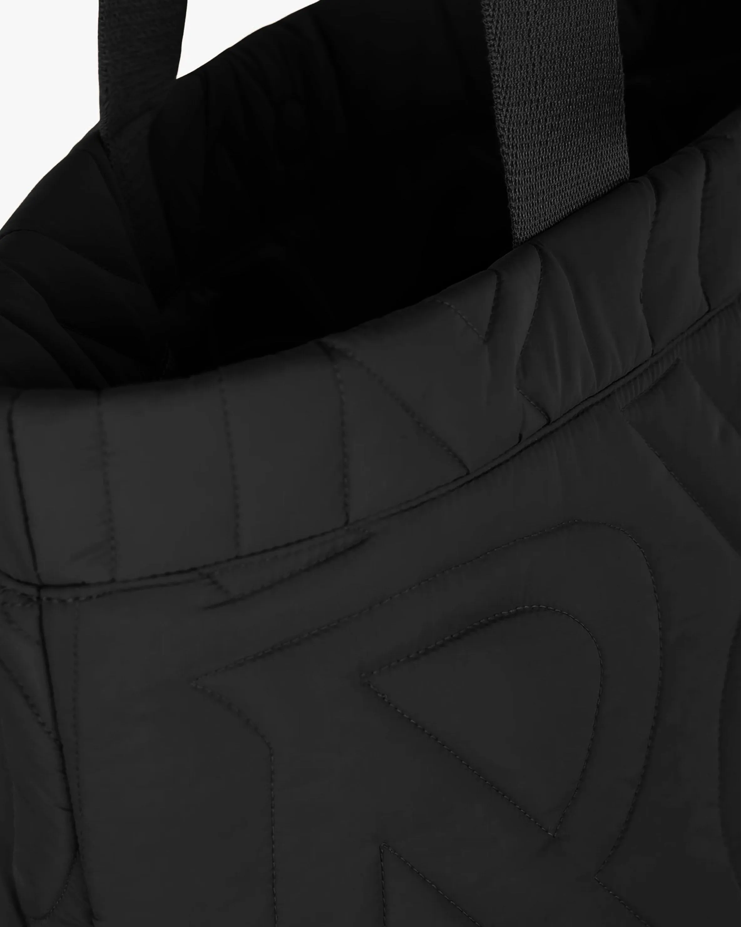 Initial Quilted Tote Bag - Black sold by Represent product image thumbnail 4