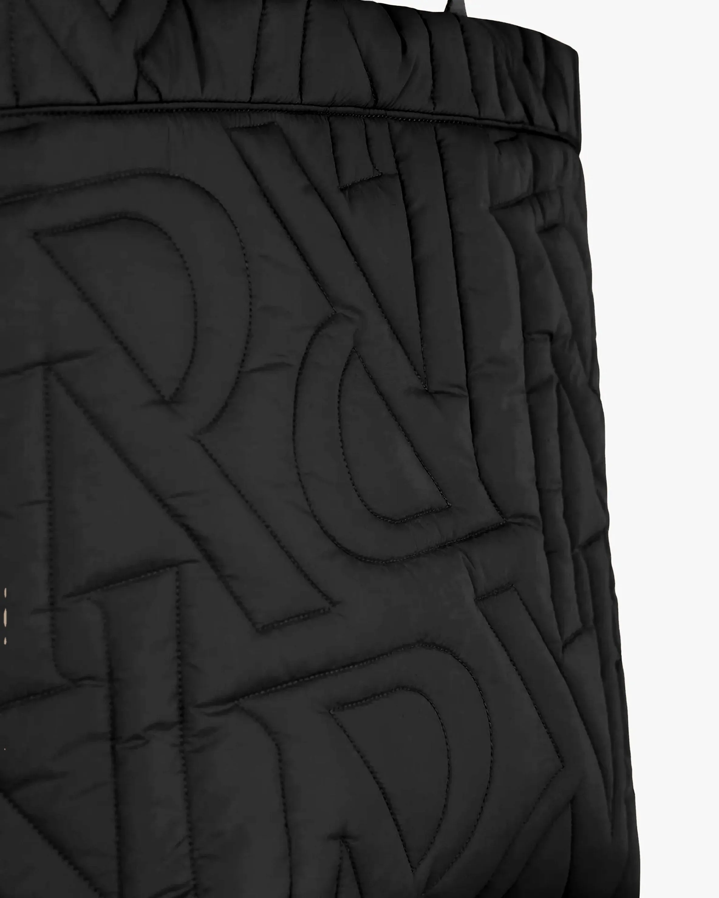 Initial Quilted Tote Bag - Black sold by Represent product image thumbnail 3