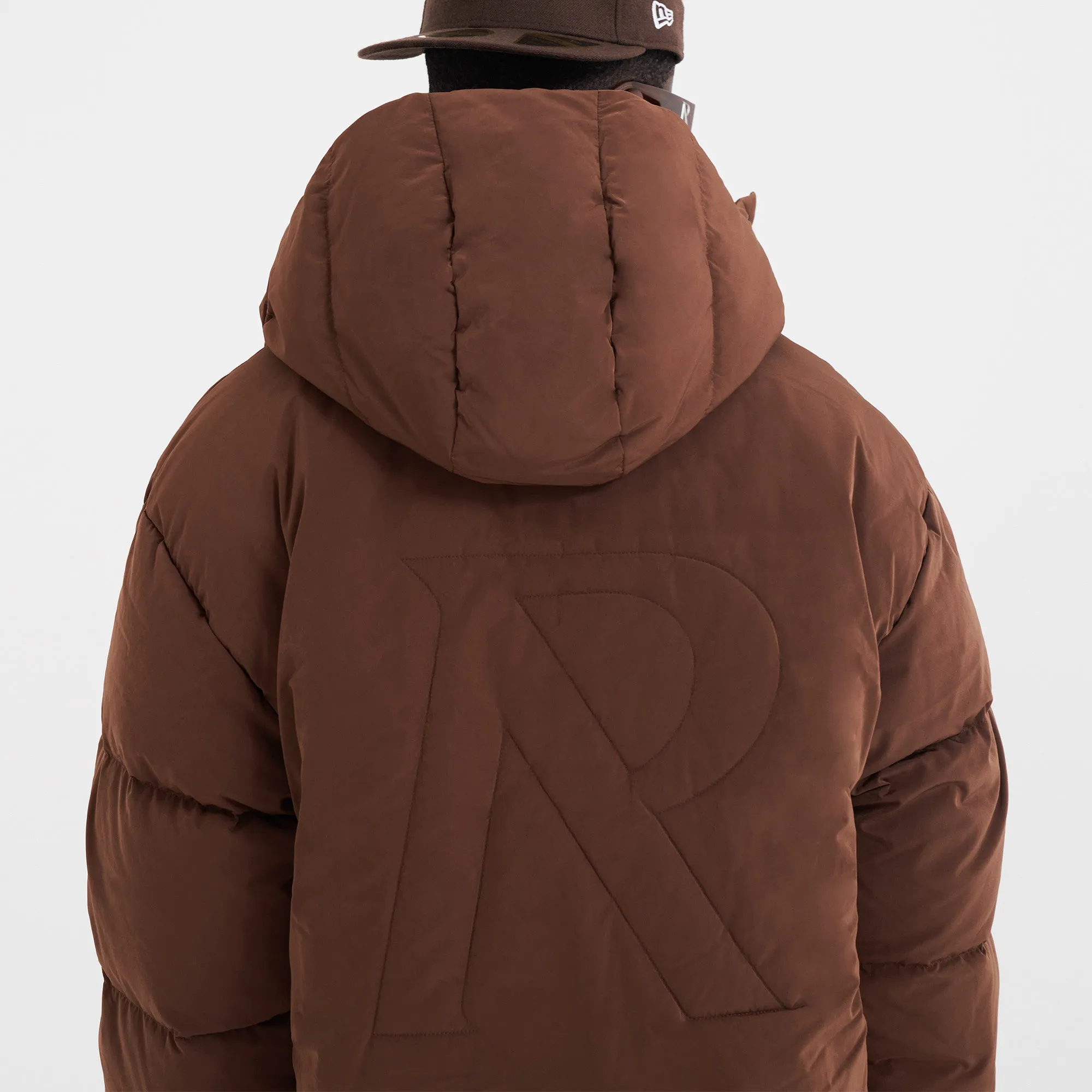 Initial Hooded Puffer - Mocha sold by Represent product image thumbnail 5