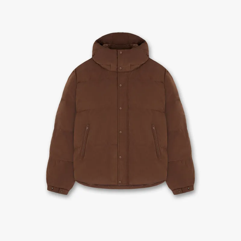 Initial Hooded Puffer - Mocha sold by Represent