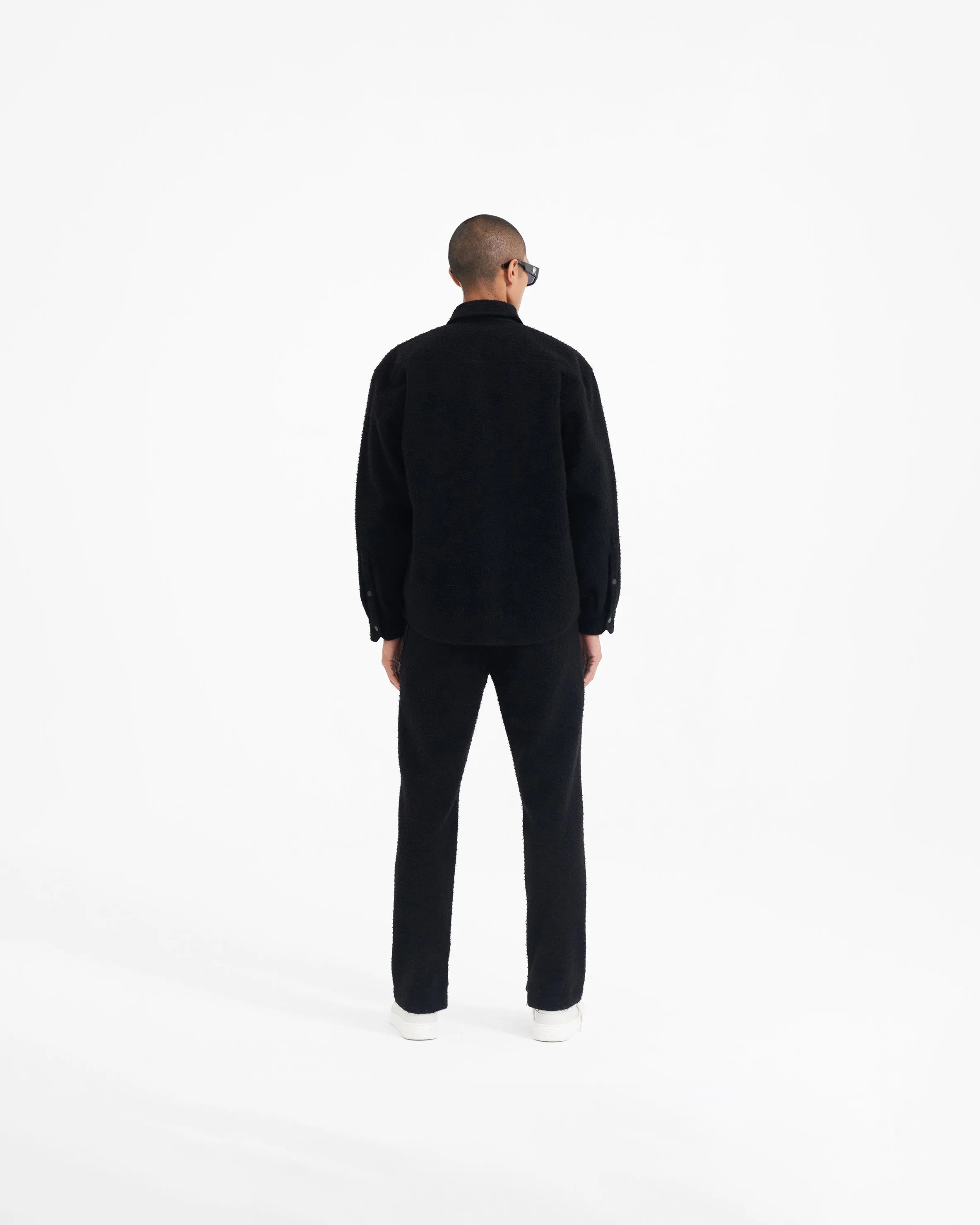 Textured Wool Overshirt - Black sold by Represent product image thumbnail 4