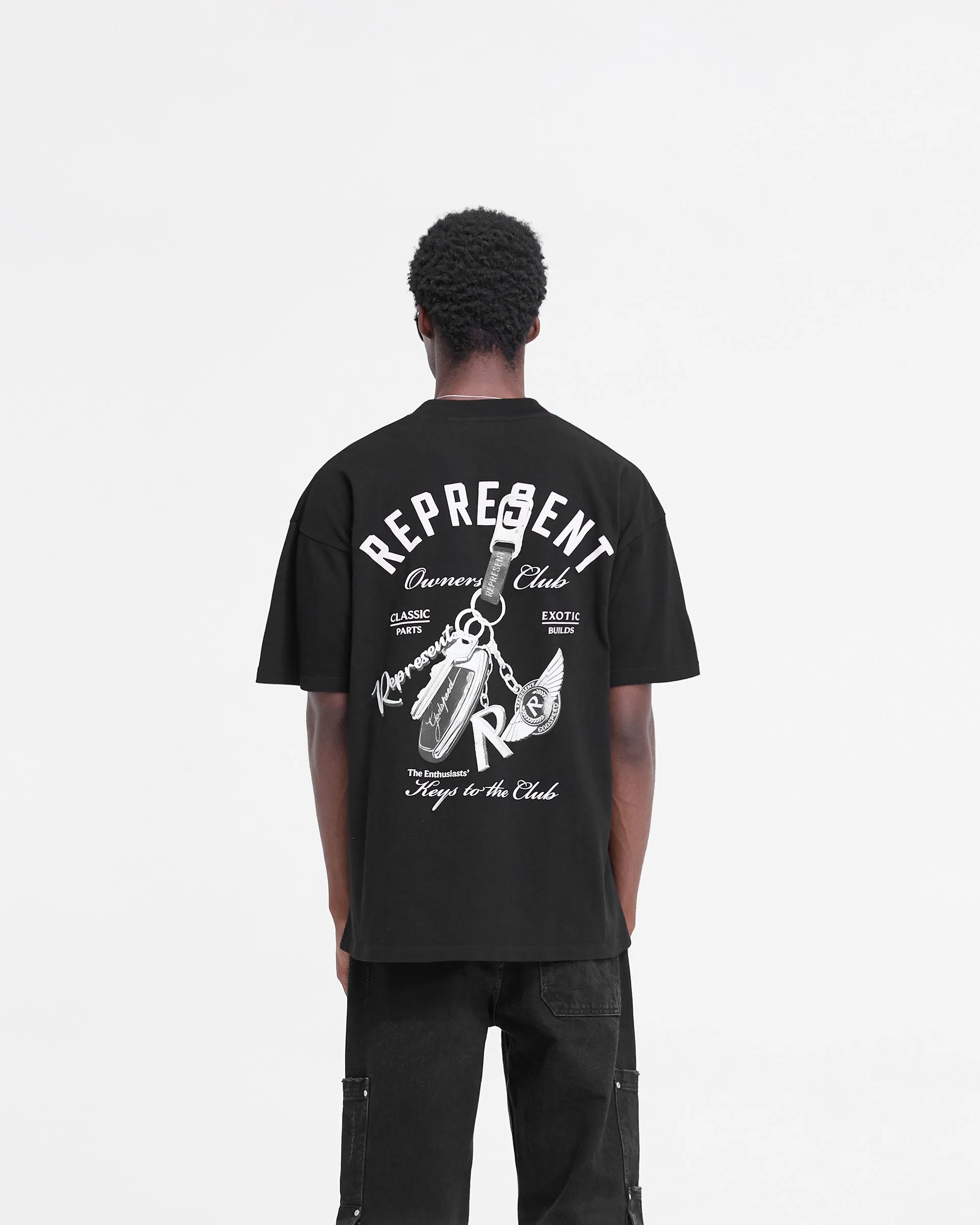 Keys To The Club T-Shirt - Jet Black sold by Represent product image thumbnail 5