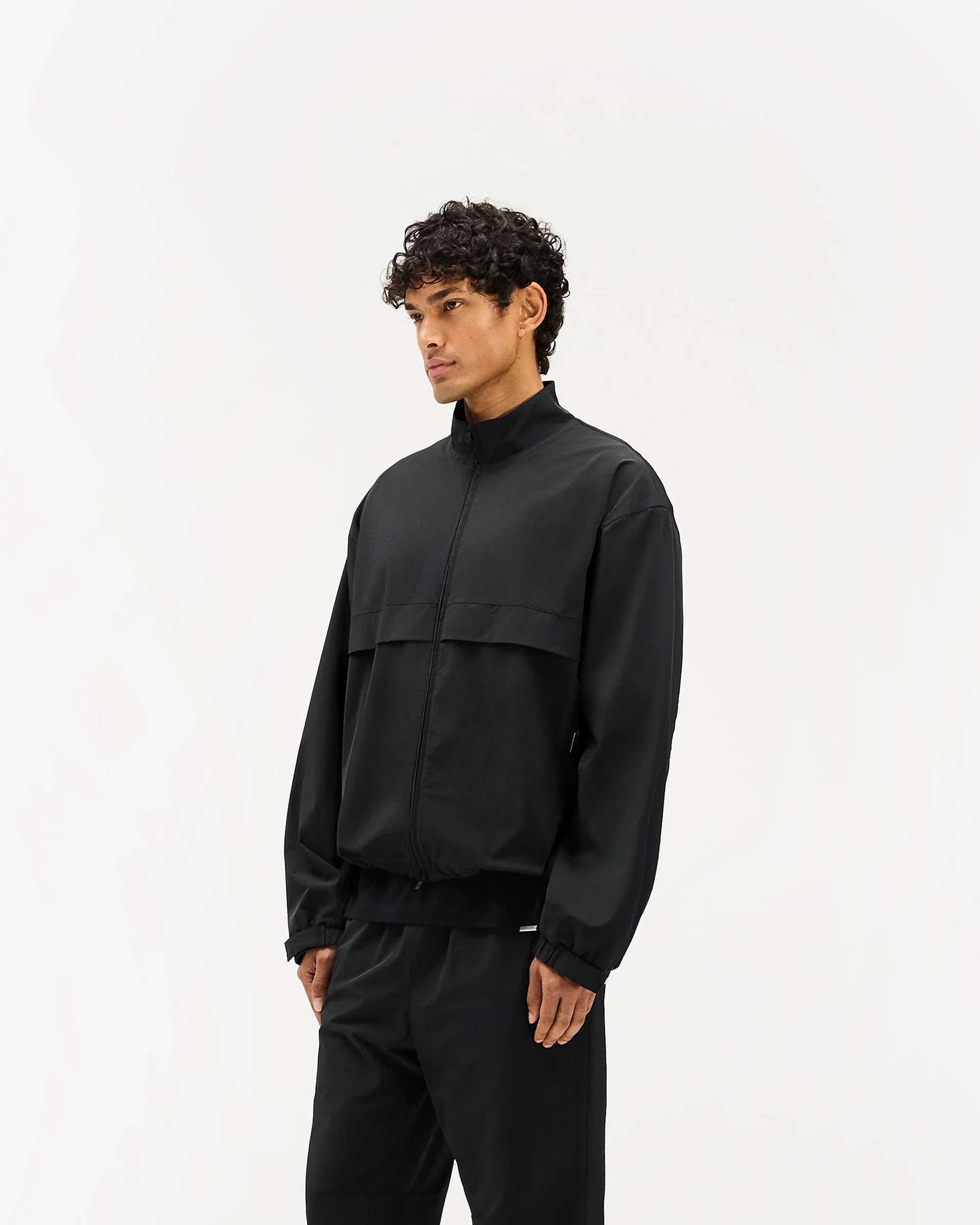 Initial Nylon Track Jacket - Black sold by Represent product image thumbnail 2