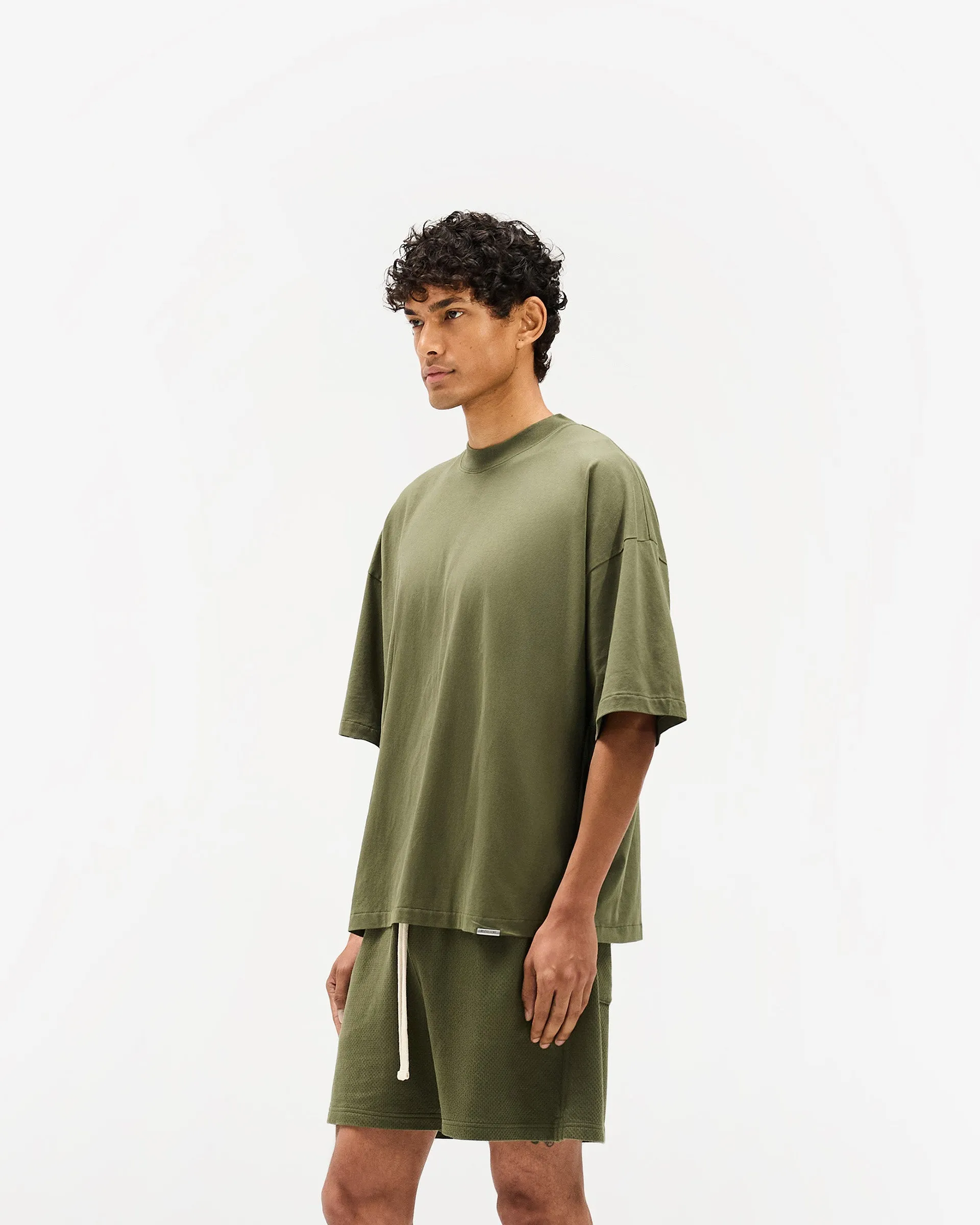 Initial Boxy T-Shirt - Army Green sold by Represent product image thumbnail 2