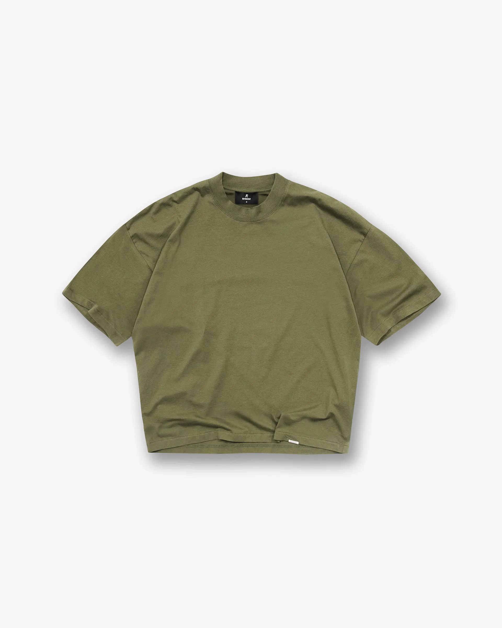 Initial Boxy T-Shirt - Army Green sold by Represent