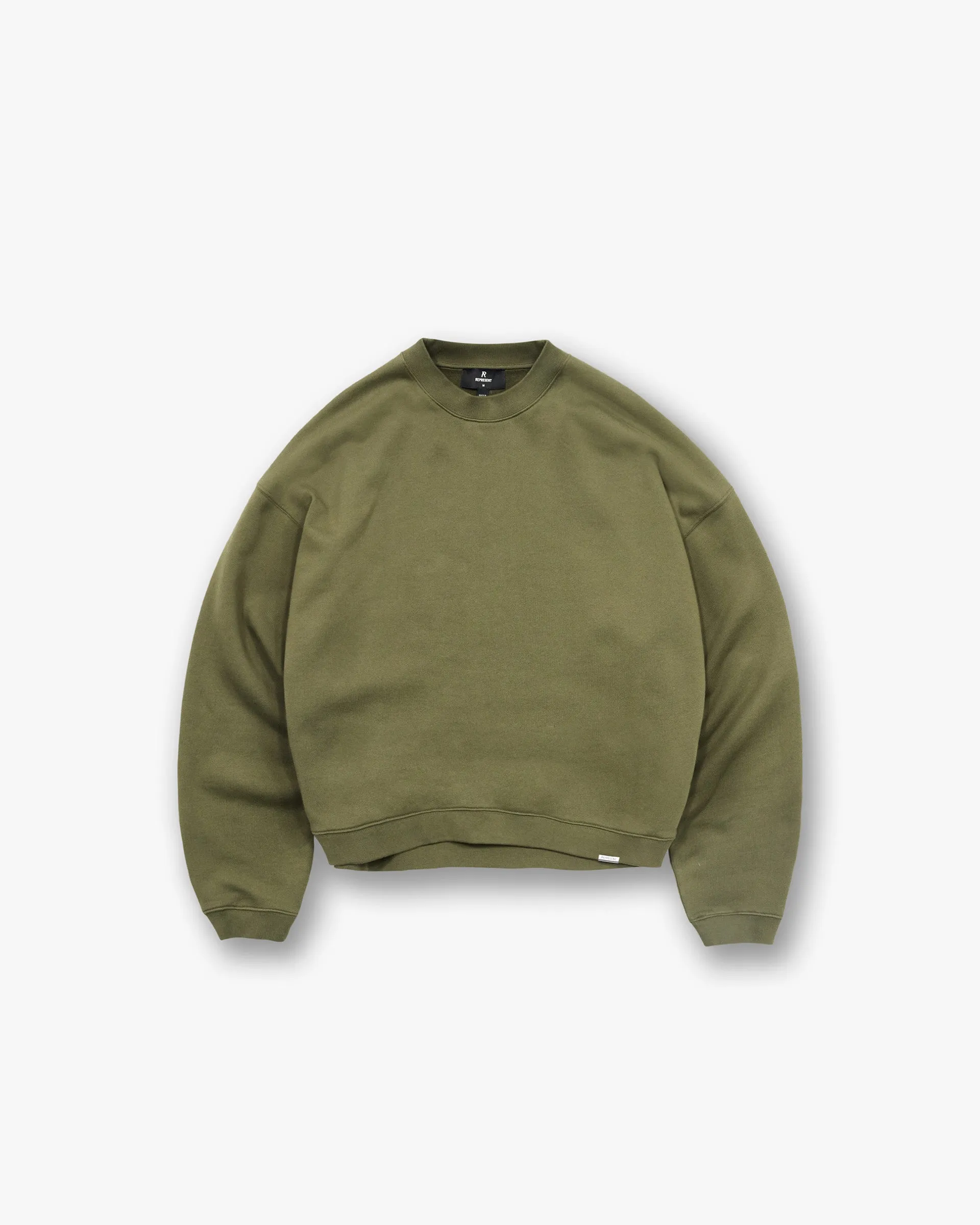Initial Boxy Sweater - Army Green sold by Represent