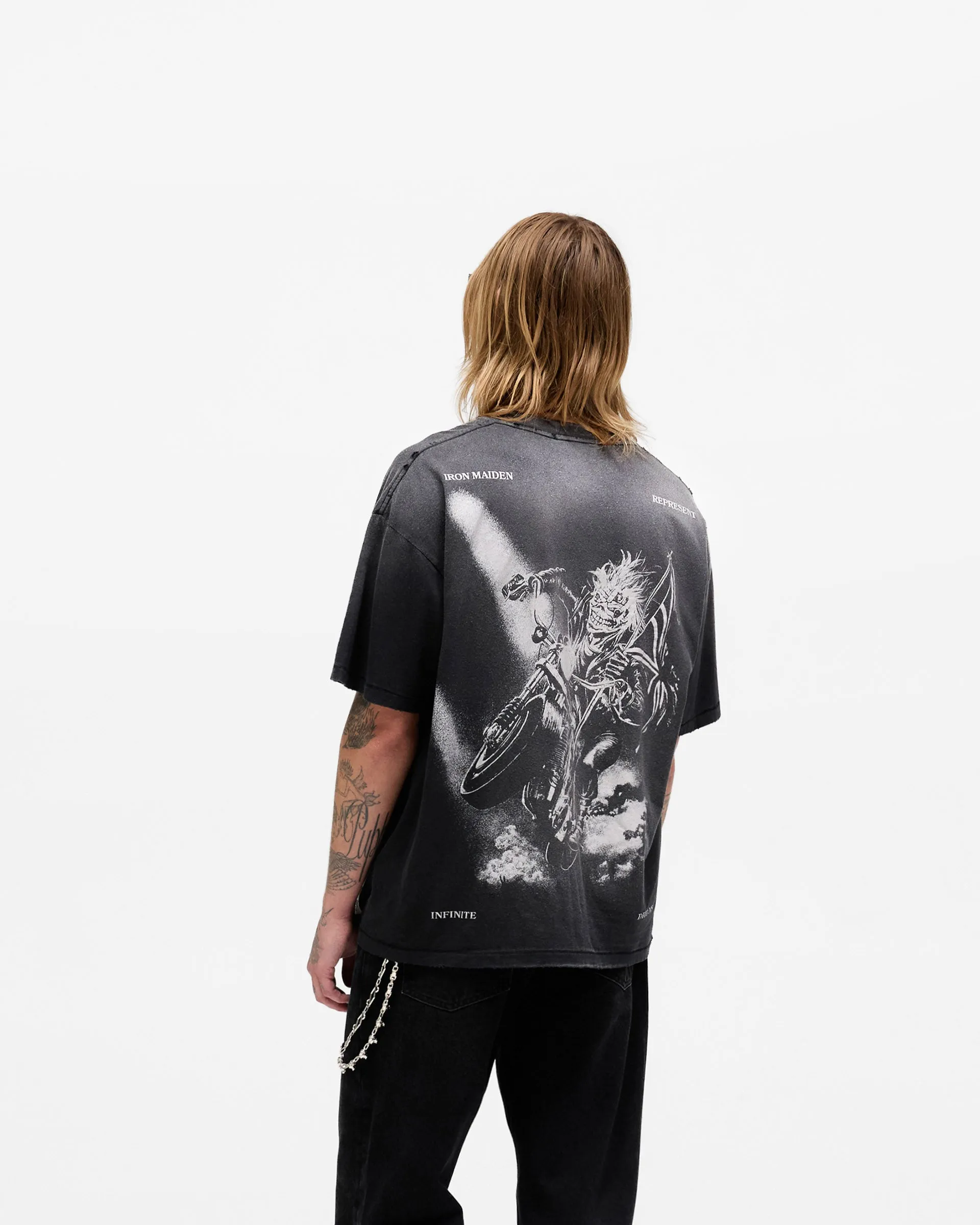 Represent X Iron Maiden Infinite Dreams T-Shirt - Aged Black sold by Represent product image thumbnail 5