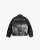 Represent X Iron Maiden Trooper Leather Jacket - Jet Black sold by Represent
