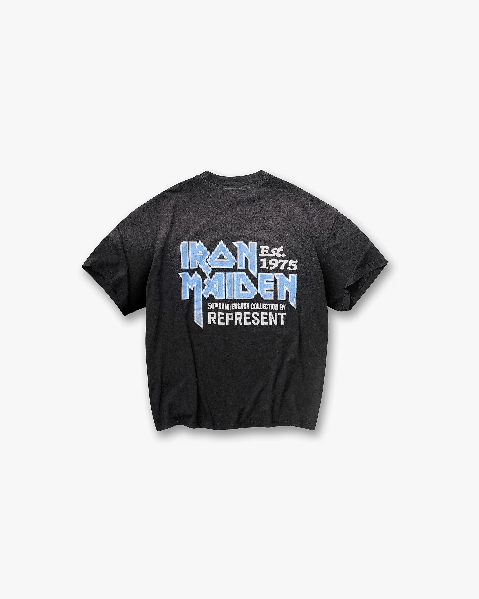 Represent X Iron Maiden Anniversary T-Shirt - Stained Black sold by Represent product image thumbnail 2