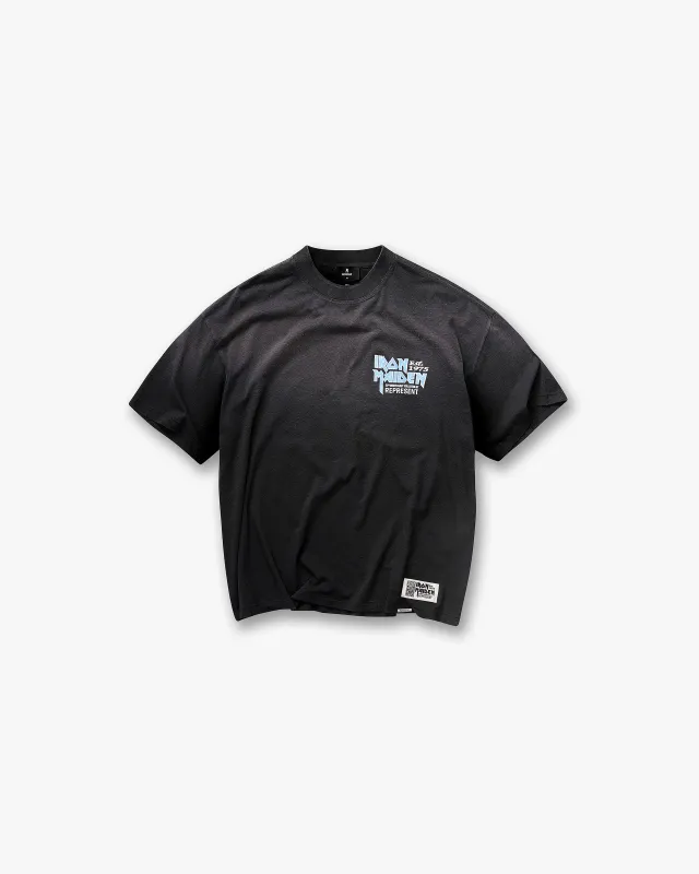 Represent X Iron Maiden Anniversary T-Shirt - Stained Black sold by Represent
