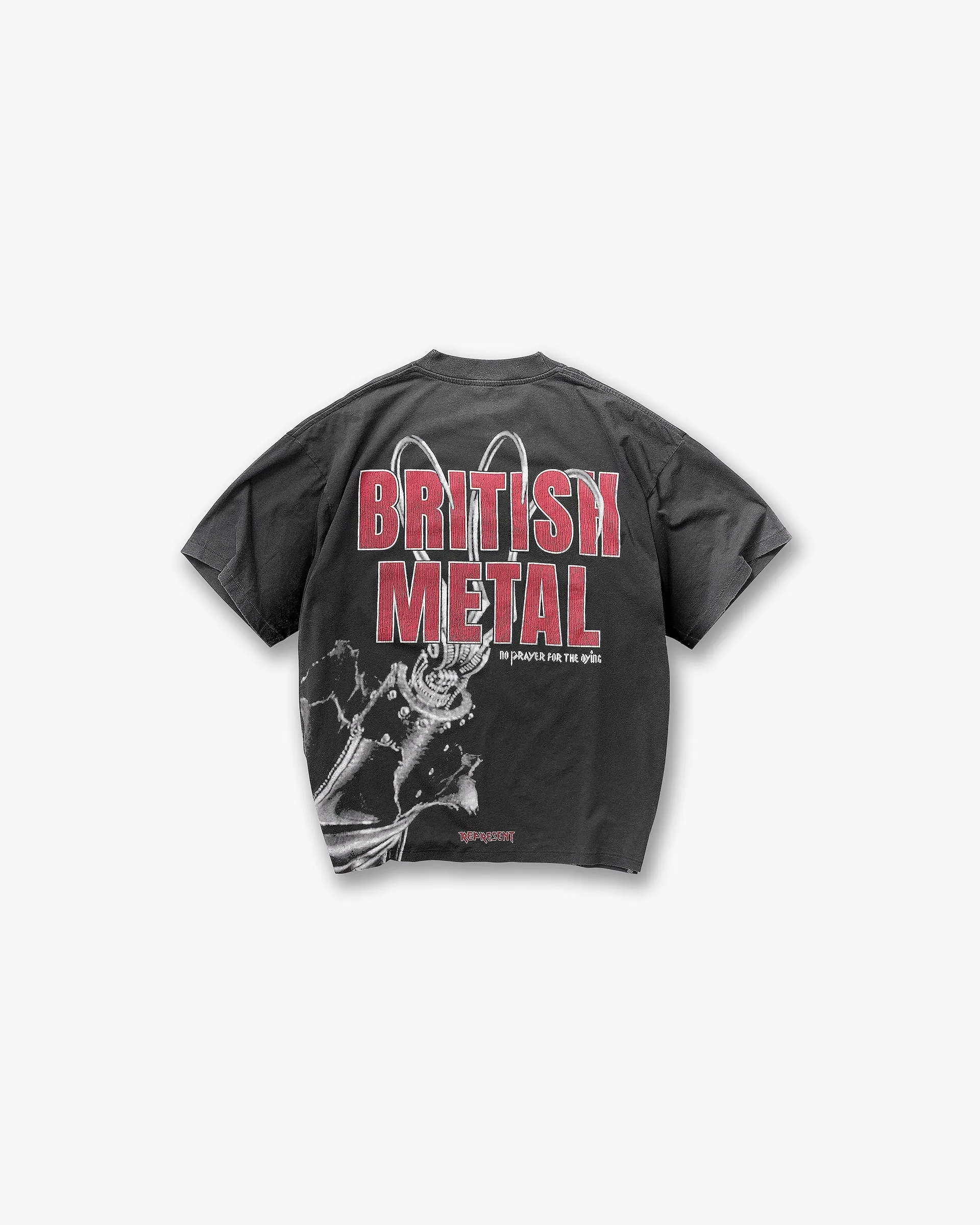 Represent X Iron Maiden British Metal T-Shirt - Stained Brown sold by Represent product image thumbnail 2