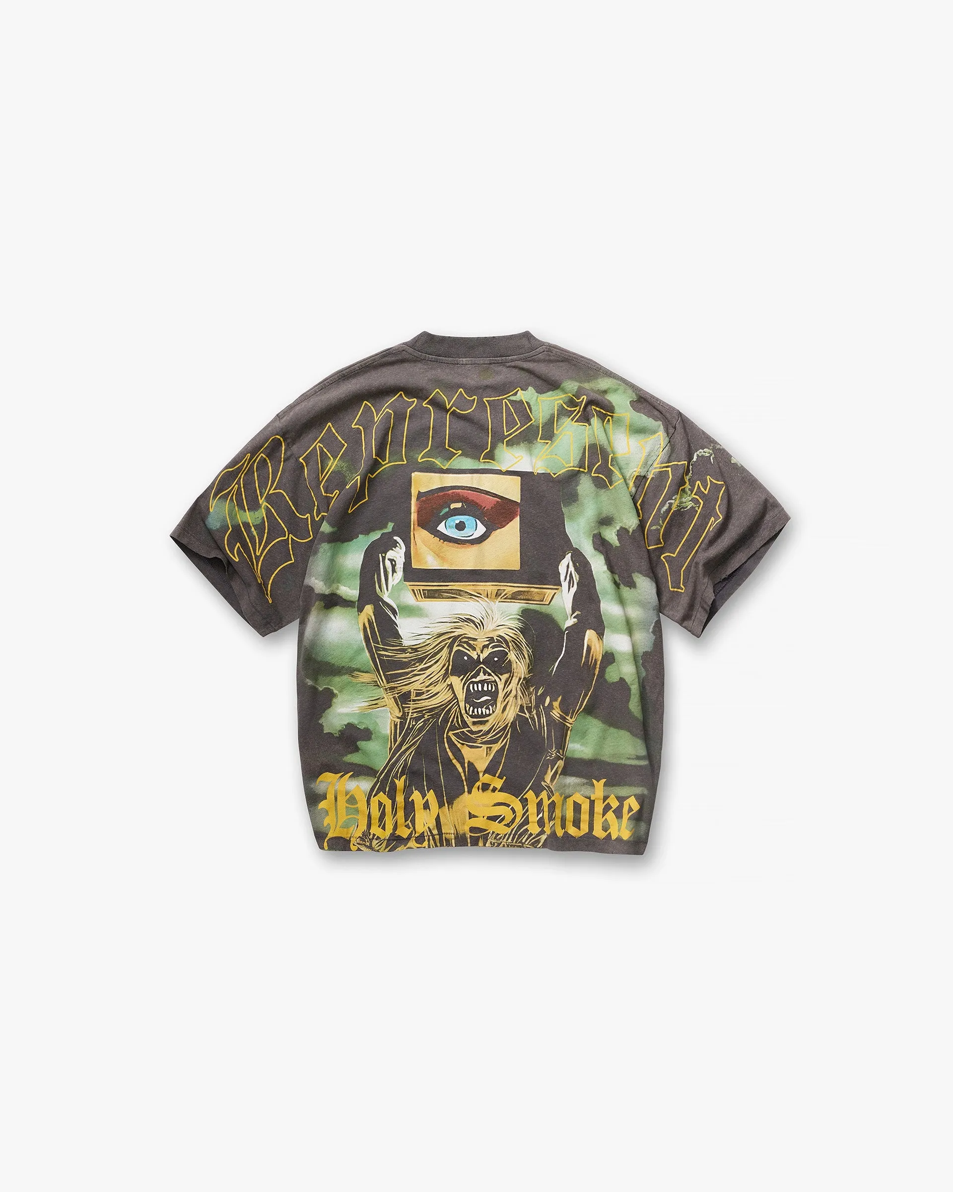 Represent X Iron Maiden Holy Smoke T-Shirt - Sunfade Grey sold by Represent product image thumbnail 2