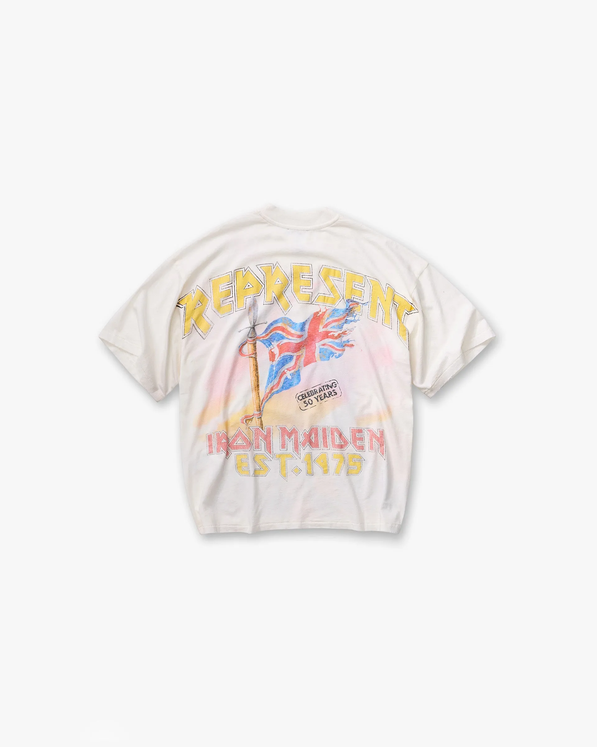 Represent X Iron Maiden Steed T-Shirt - Flat White sold by Represent product image thumbnail 2