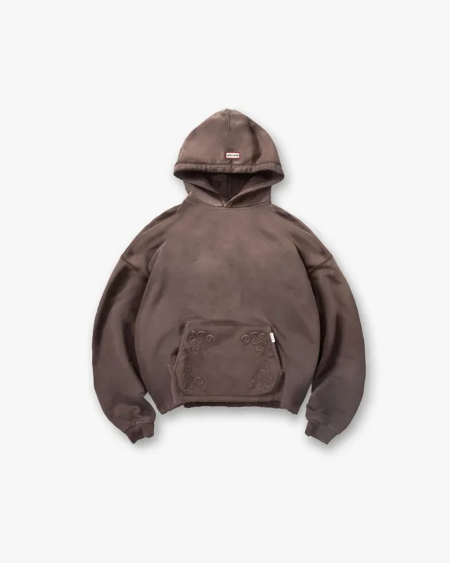 Represent X Hunter Hoodie - Stained Brown sold by Represent
