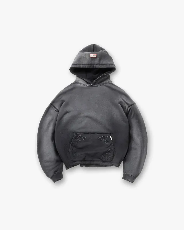 Represent X Hunter Hoodie - Stained Black sold by Represent