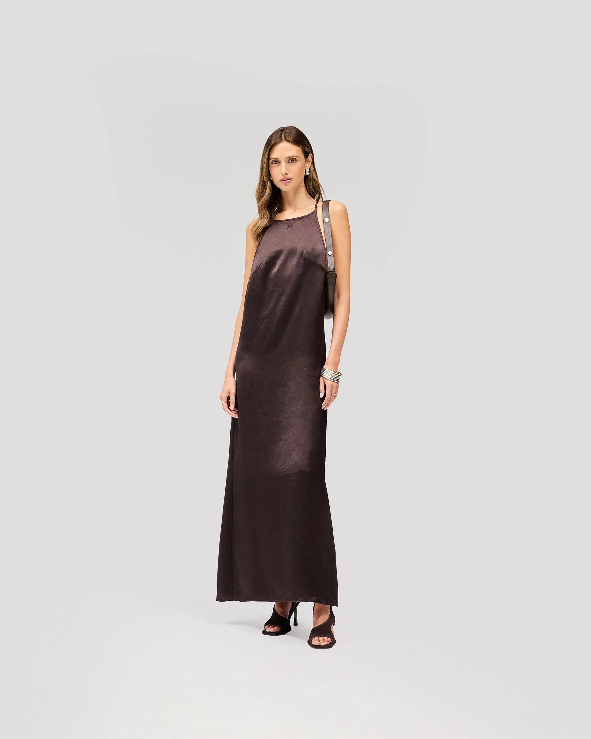 Vision Maxi Dress - Coffee Quartz sold by Represent product image thumbnail 3