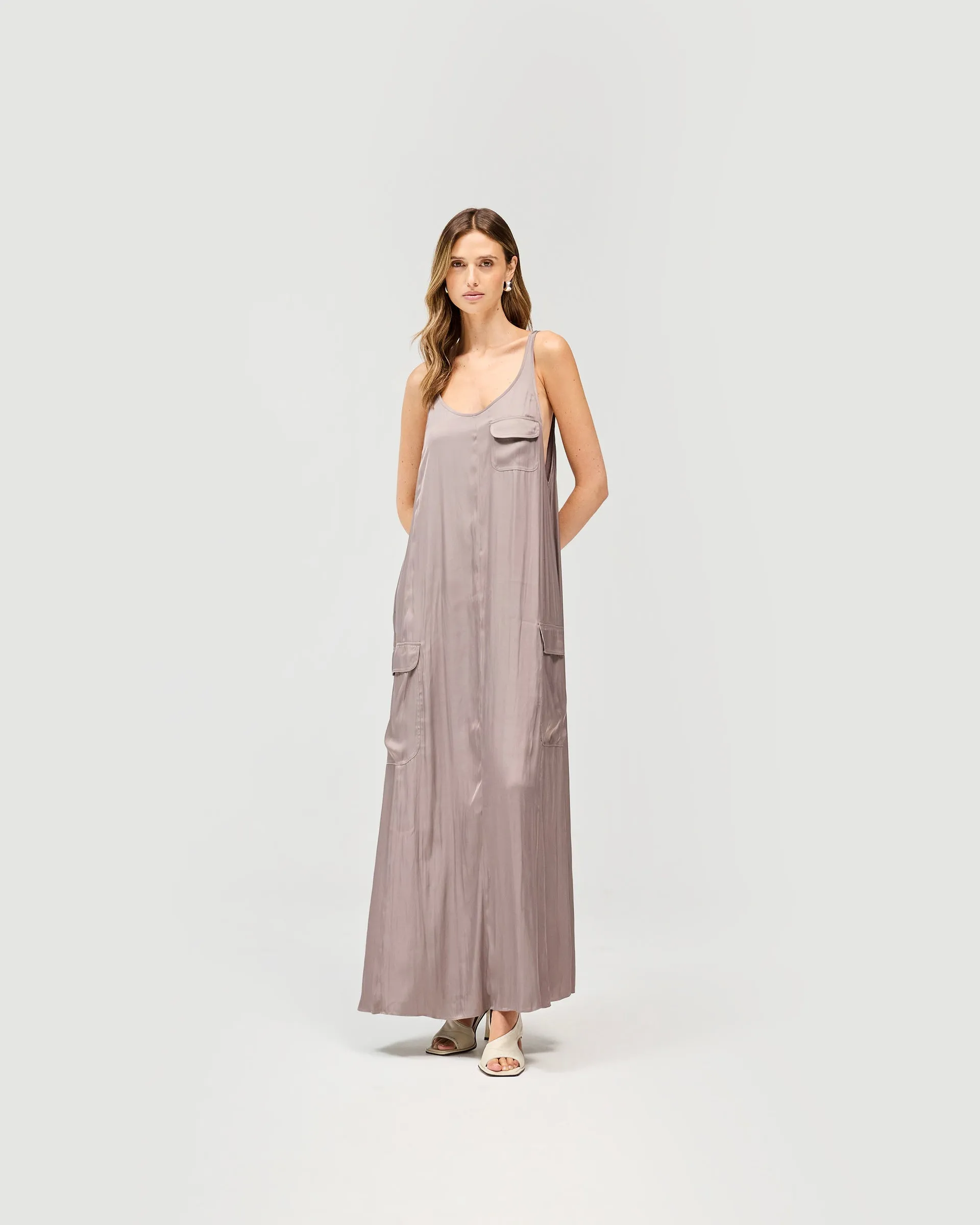 Adrenaline Maxi Dress - Chocolate sold by Represent product image thumbnail 2