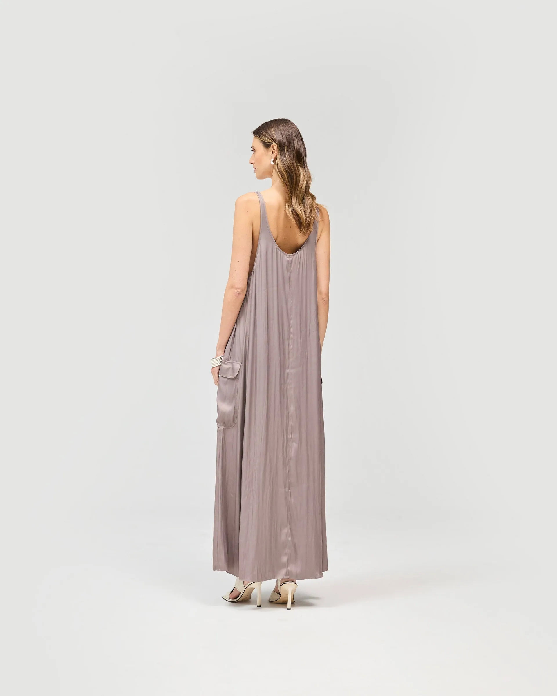 Adrenaline Maxi Dress - Chocolate sold by Represent product image thumbnail 4
