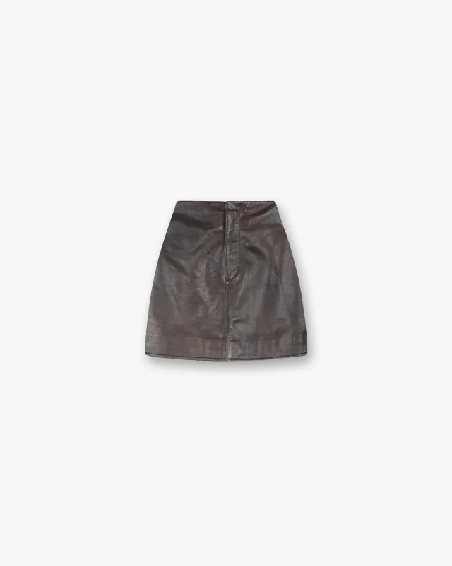 Drive Skirt - Dark Chocolate sold by Represent
