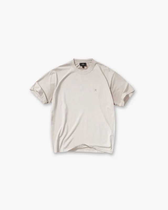 Metal Initial R T-Shirt - Concrete sold by Represent