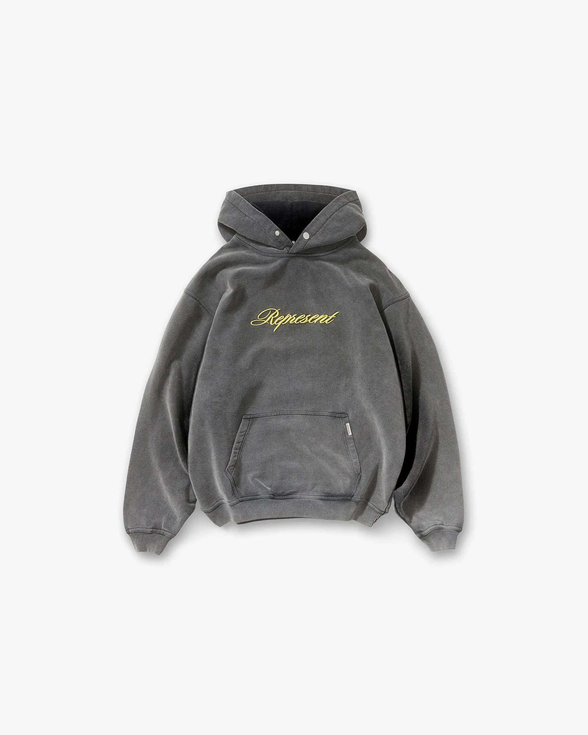 Script Logo Hoodie - Vintage Grey sold by Represent