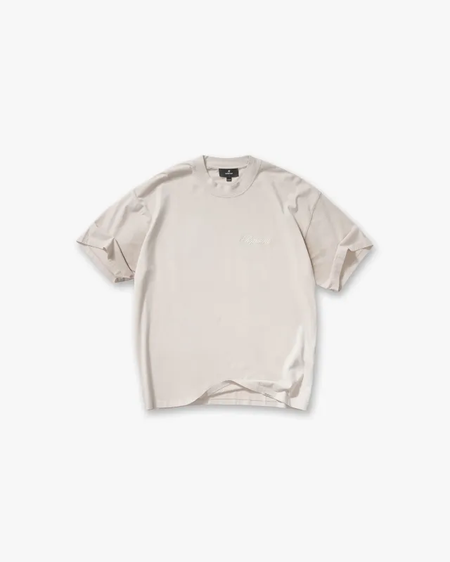 Script Logo T-Shirt - Concrete sold by Represent