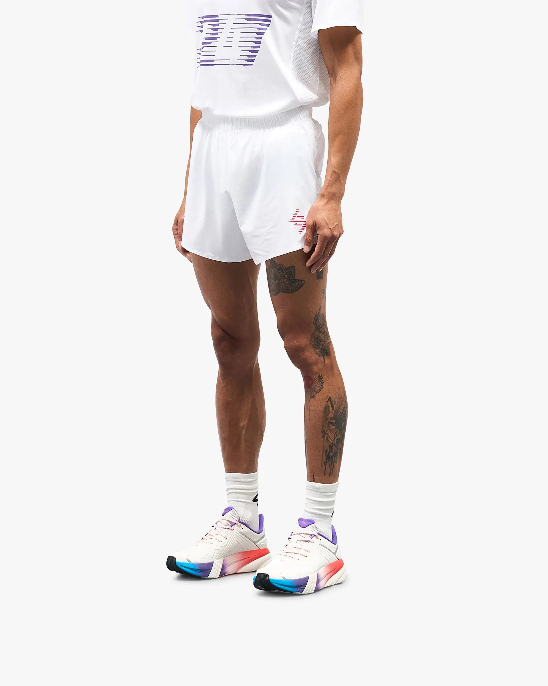 247 Race Marathon Short - White sold by Represent product image thumbnail 4
